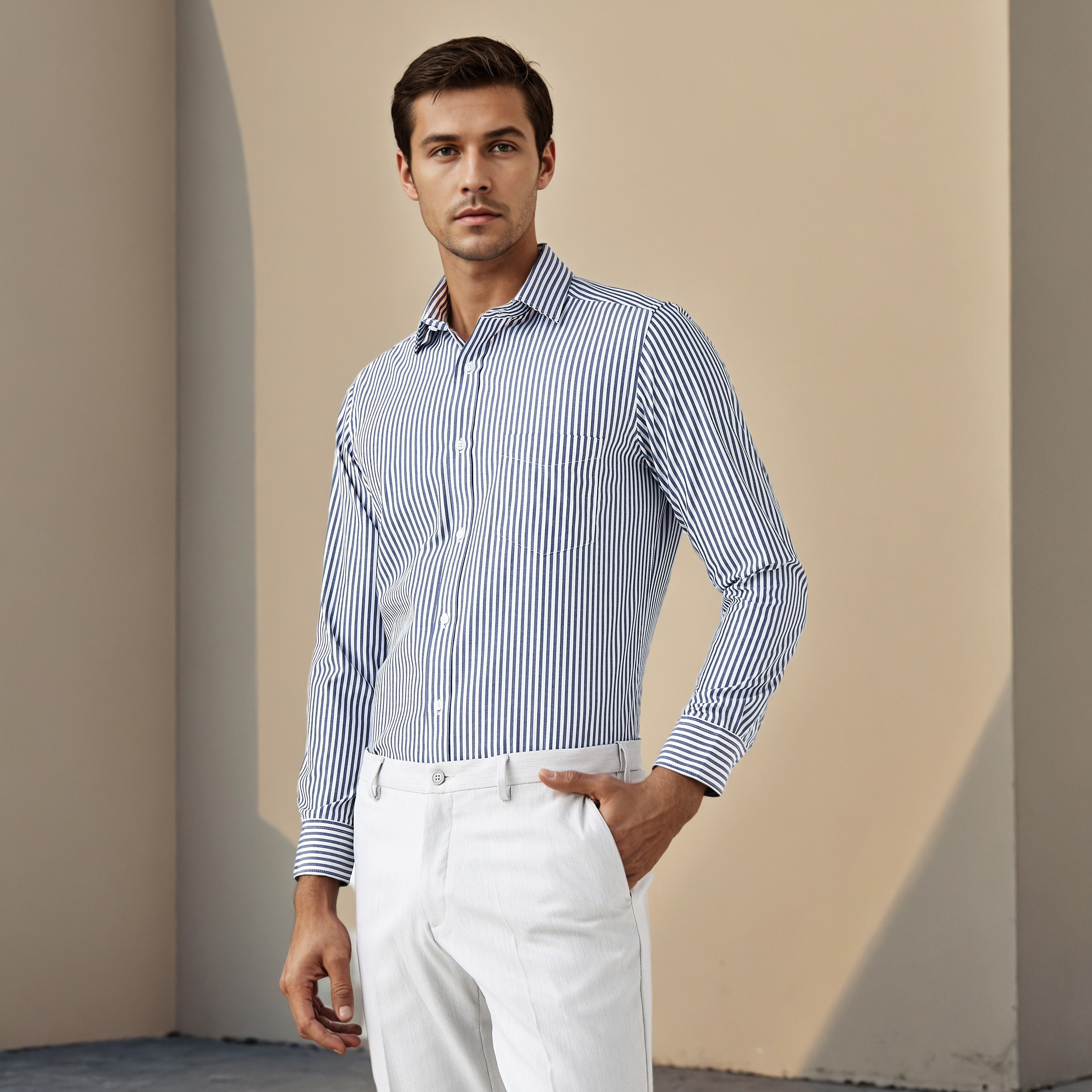 Regular Fit Striped Shirt-men-clothing-shirts-image-1