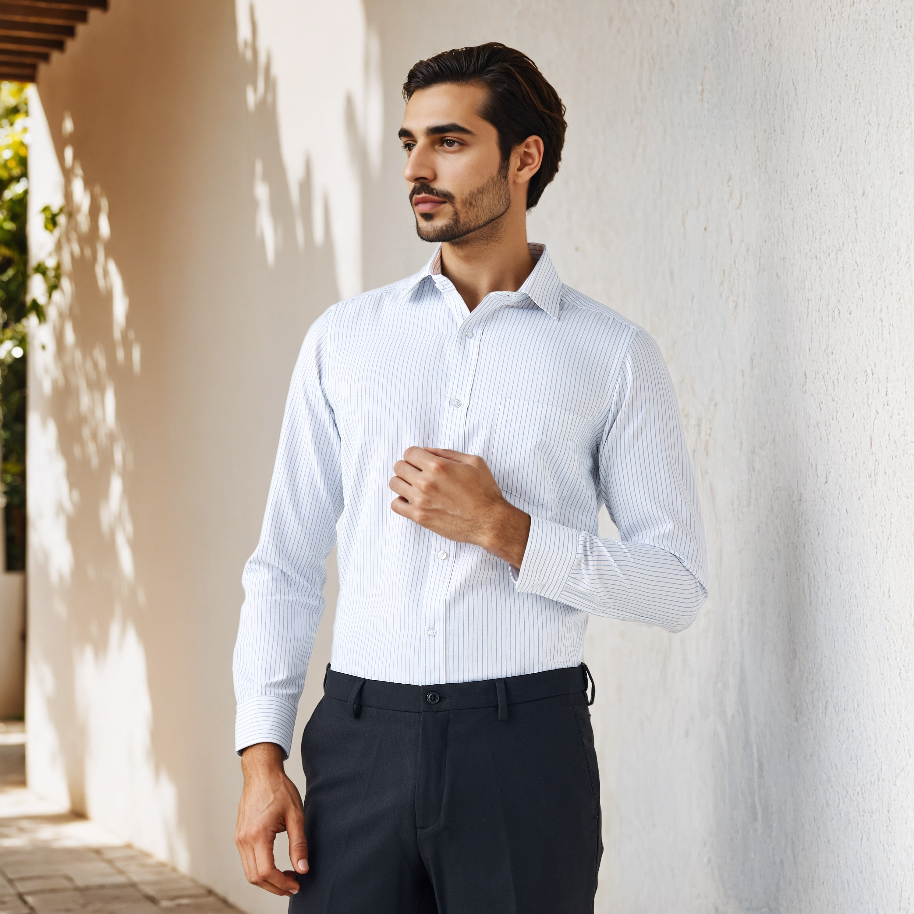 Regular Fit Striped Shirt-men-clothing-shirts-image-1