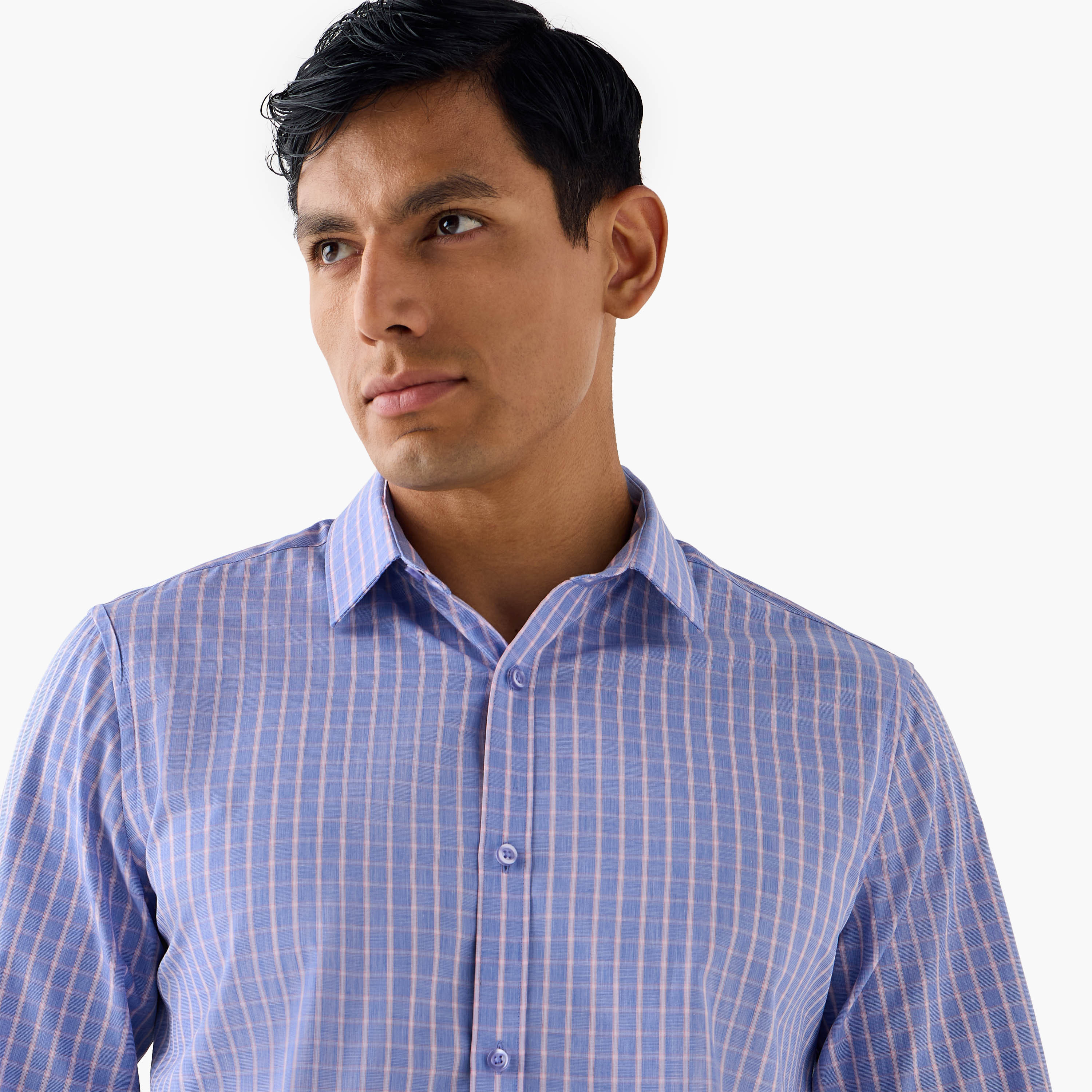 Regular Fit Collared Checked Shirt-men-clothing-shirts-image-4