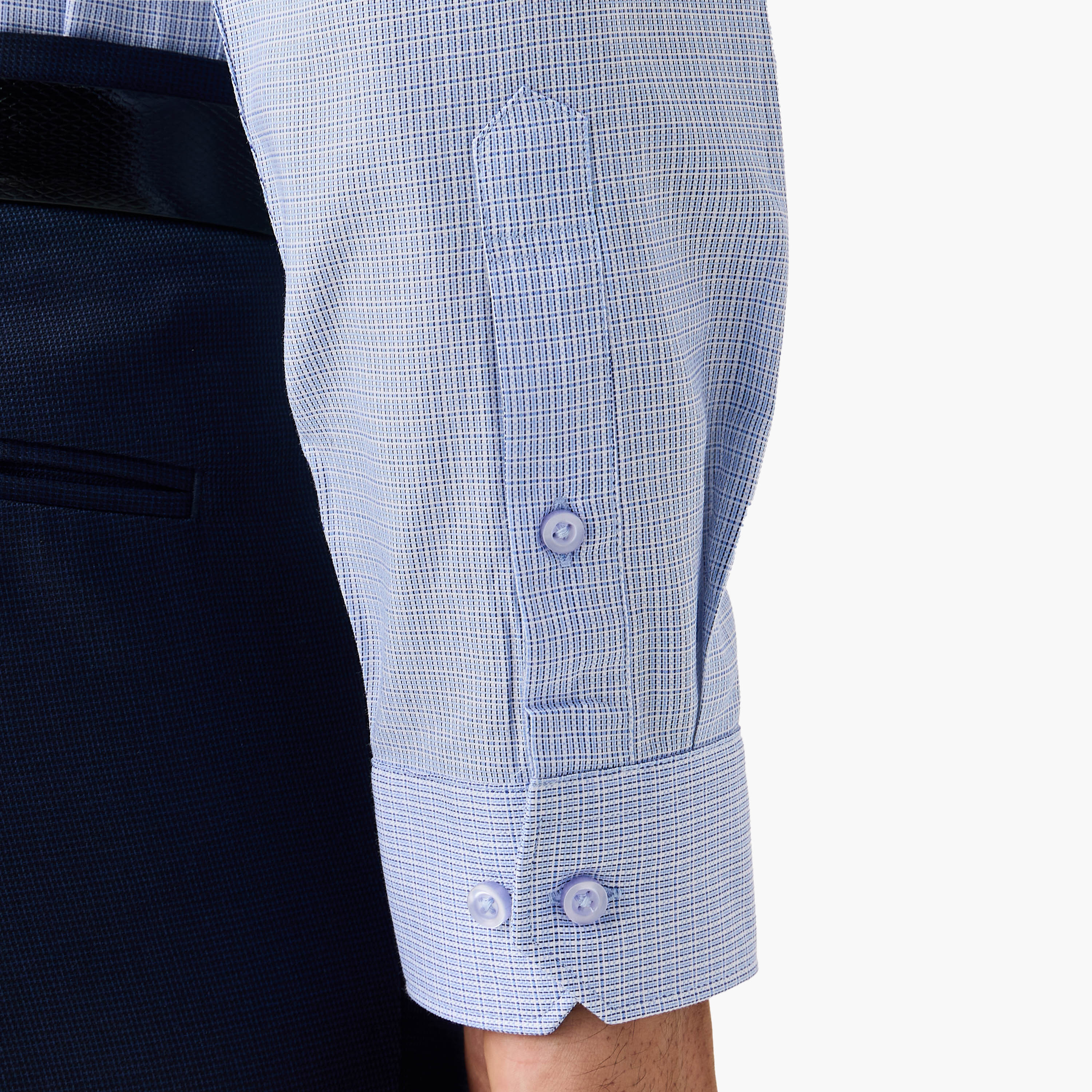 Regular Fit Checked Collared Shirt-men-clothing-shirts-image-5