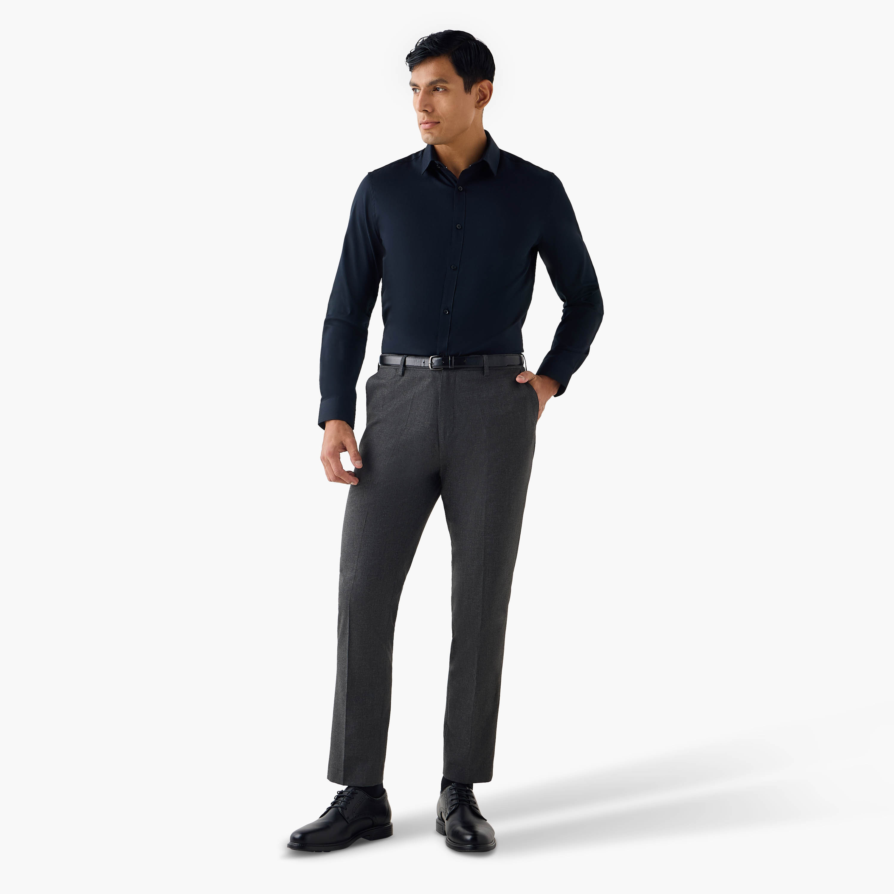 Regular Fit Textured Collared Shirt-men-clothing-shirts-image-2