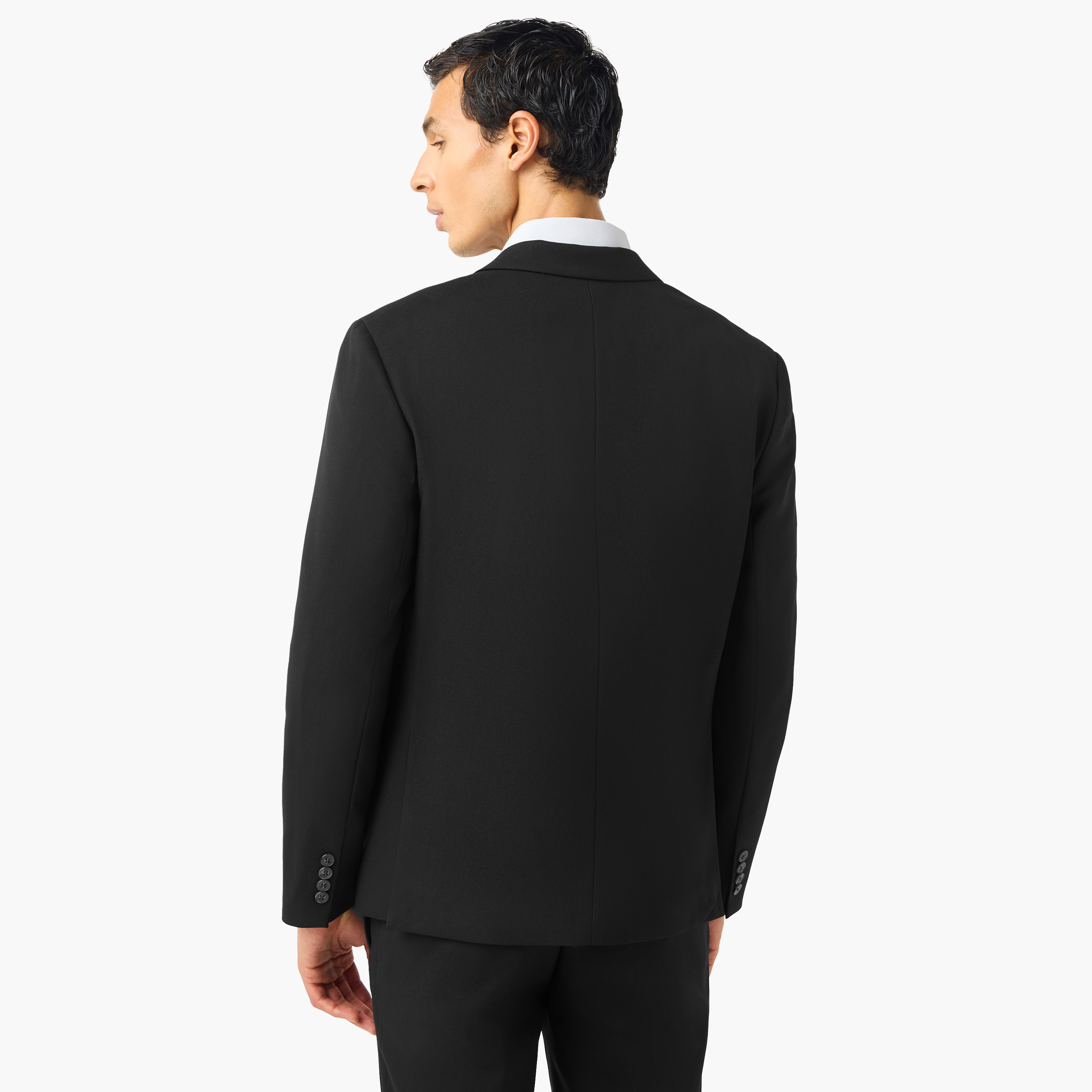 Dobby Textured Notch Lapel Blazer-men-winterwear-jacketsandblazers-image-2