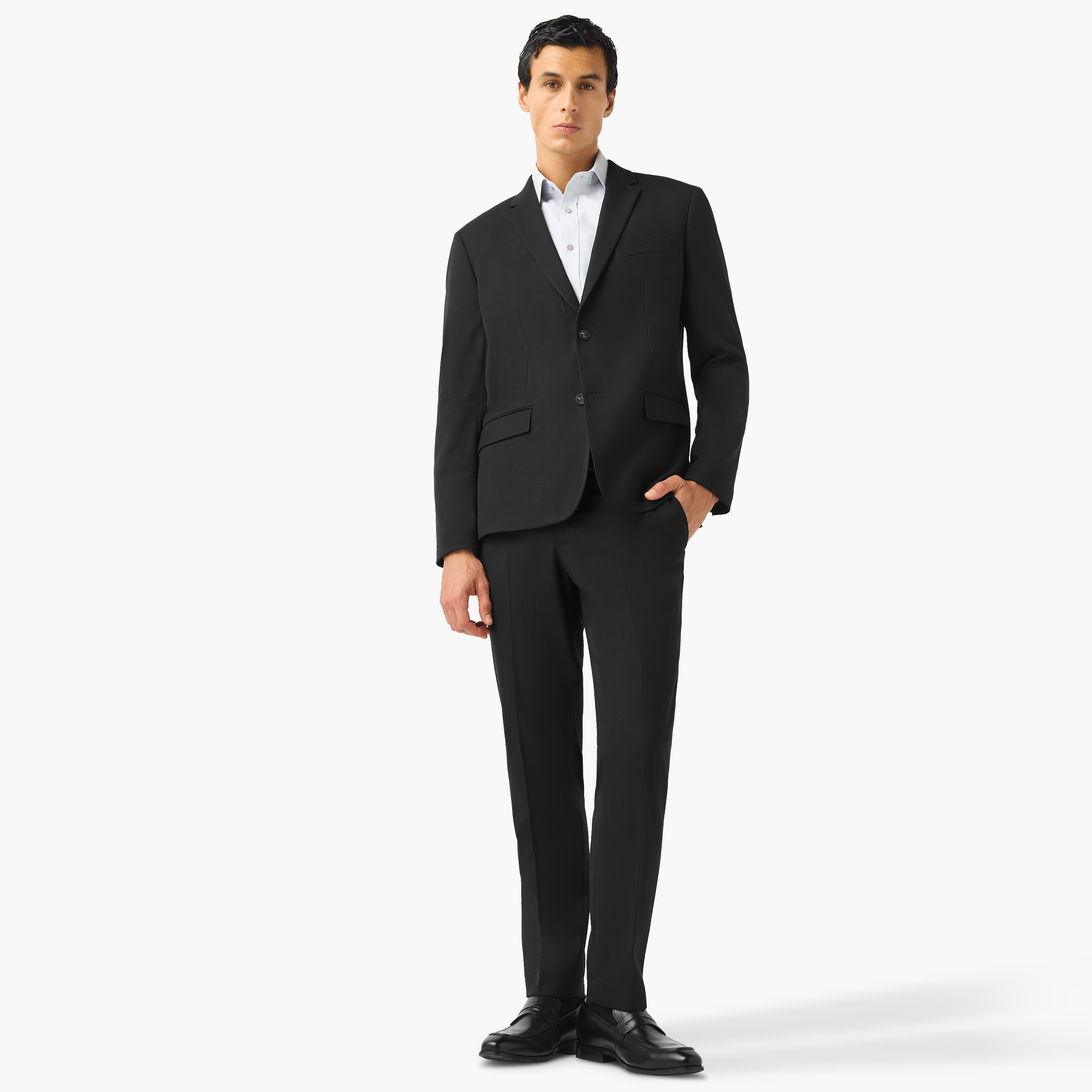 Dobby Textured Notch Lapel Blazer-men-winterwear-jacketsandblazers-image-5