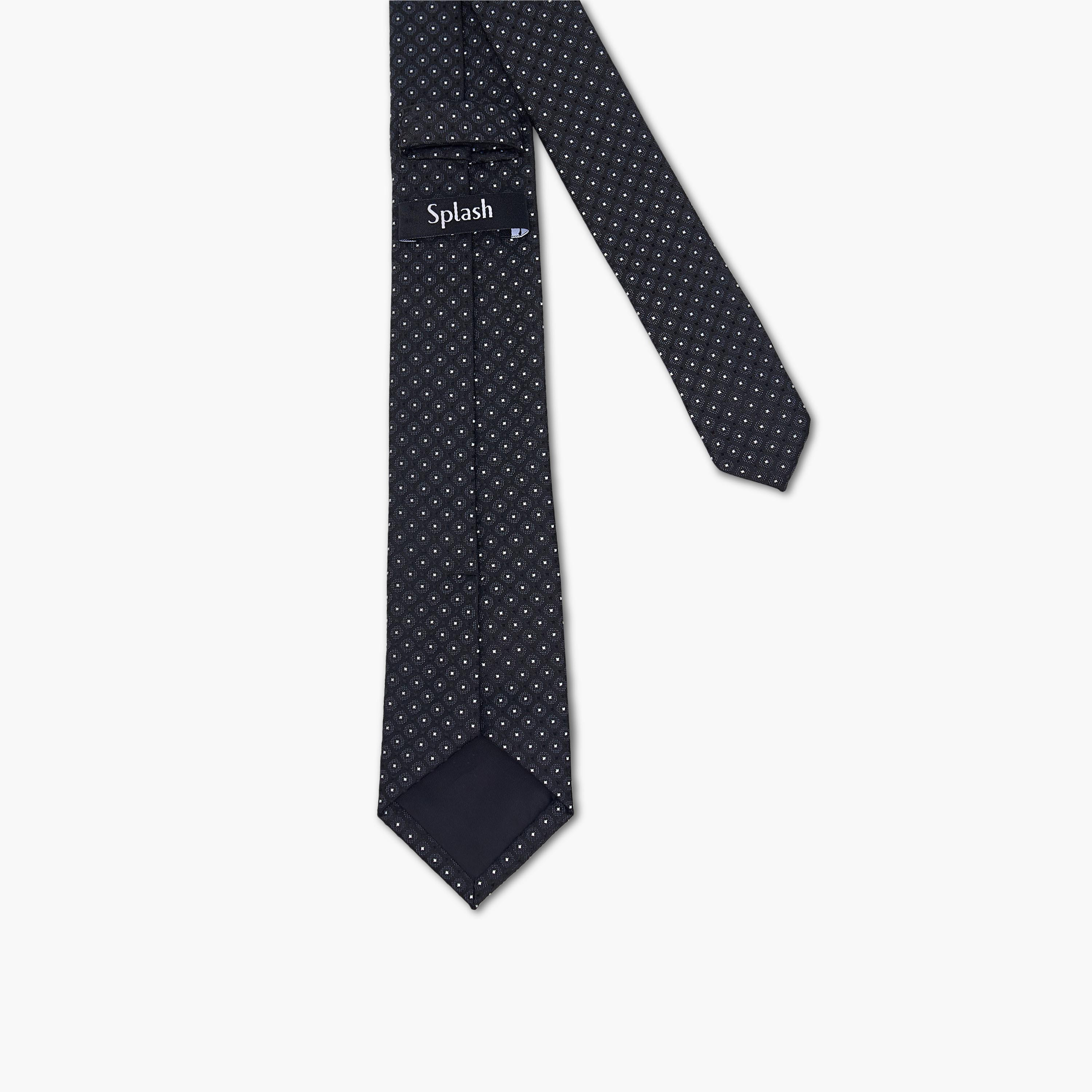 Textured Tie with Keeper Loop-men-tiesandcufflinks-pocketsquares-image-3
