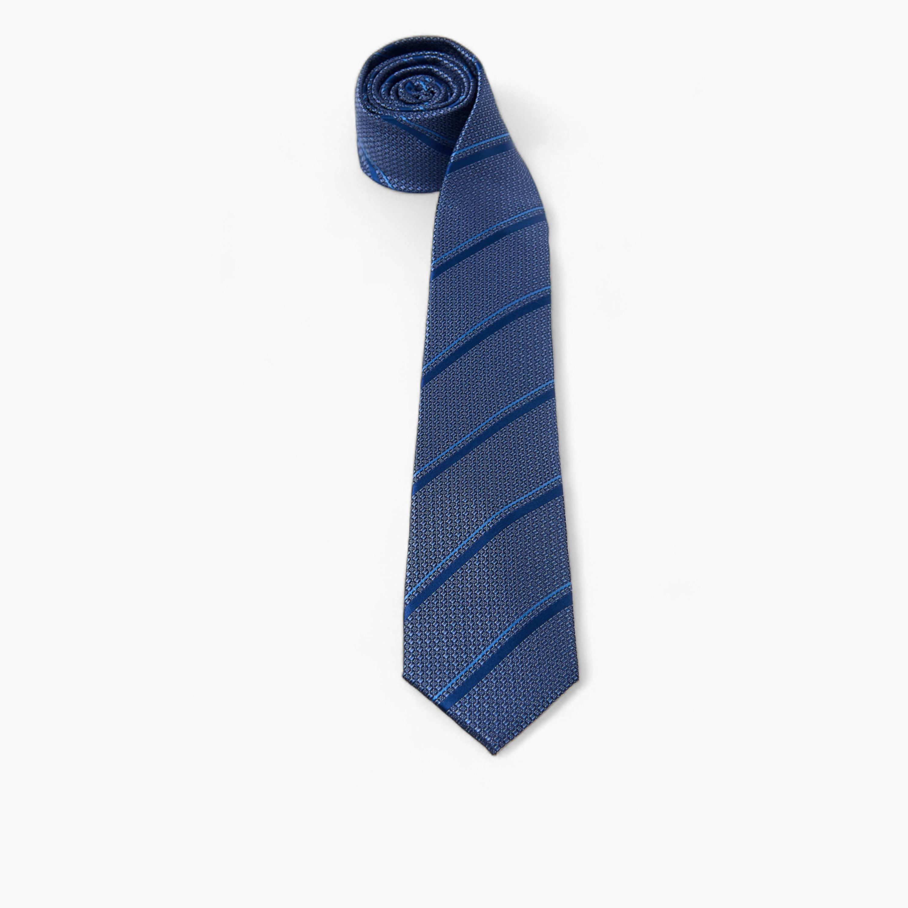 Textured Tie with Keeper Loop-men-tiesandcufflinks-pocketsquares-image-2