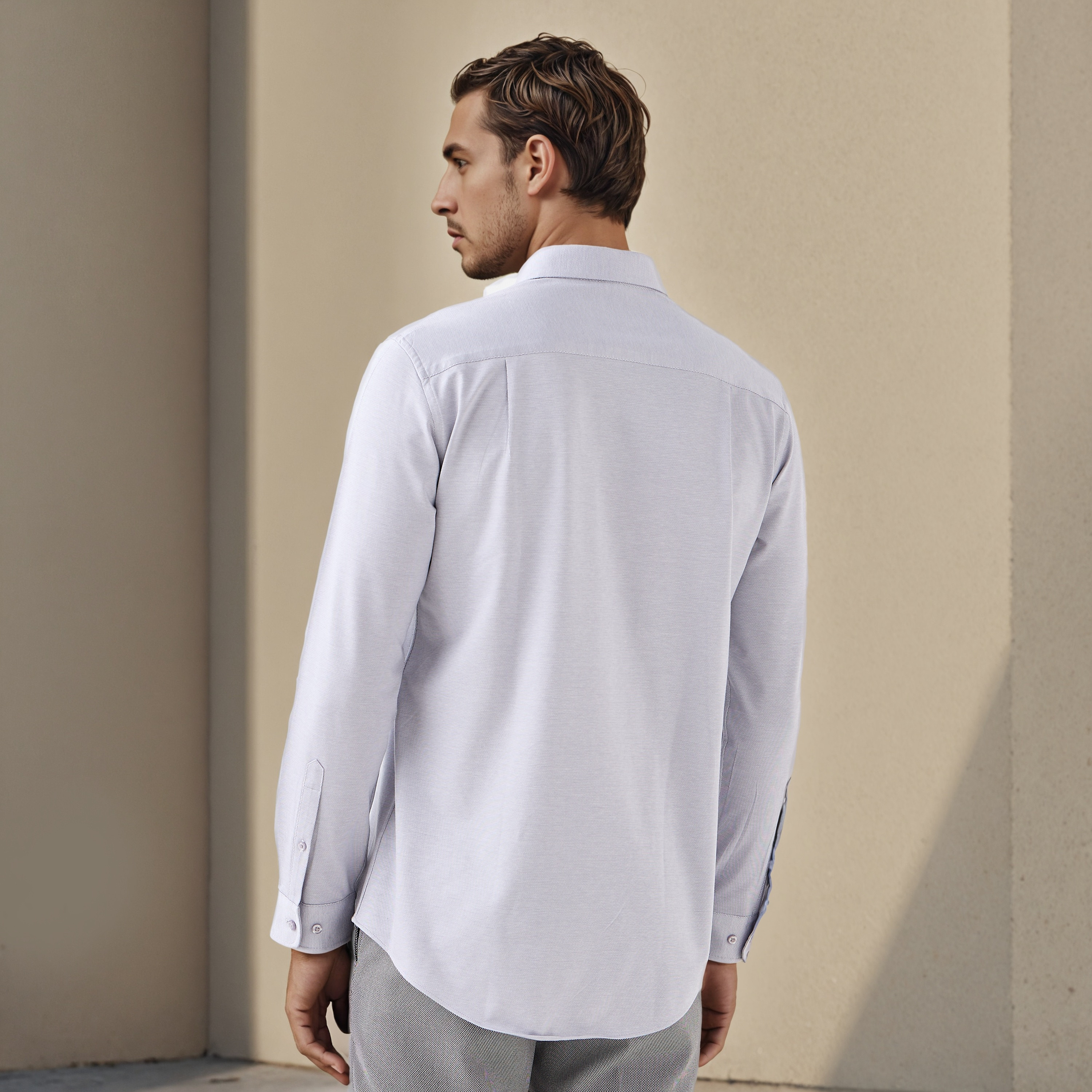 قميص دوبي بقصة عادية-men-clothing-shirts-image-3