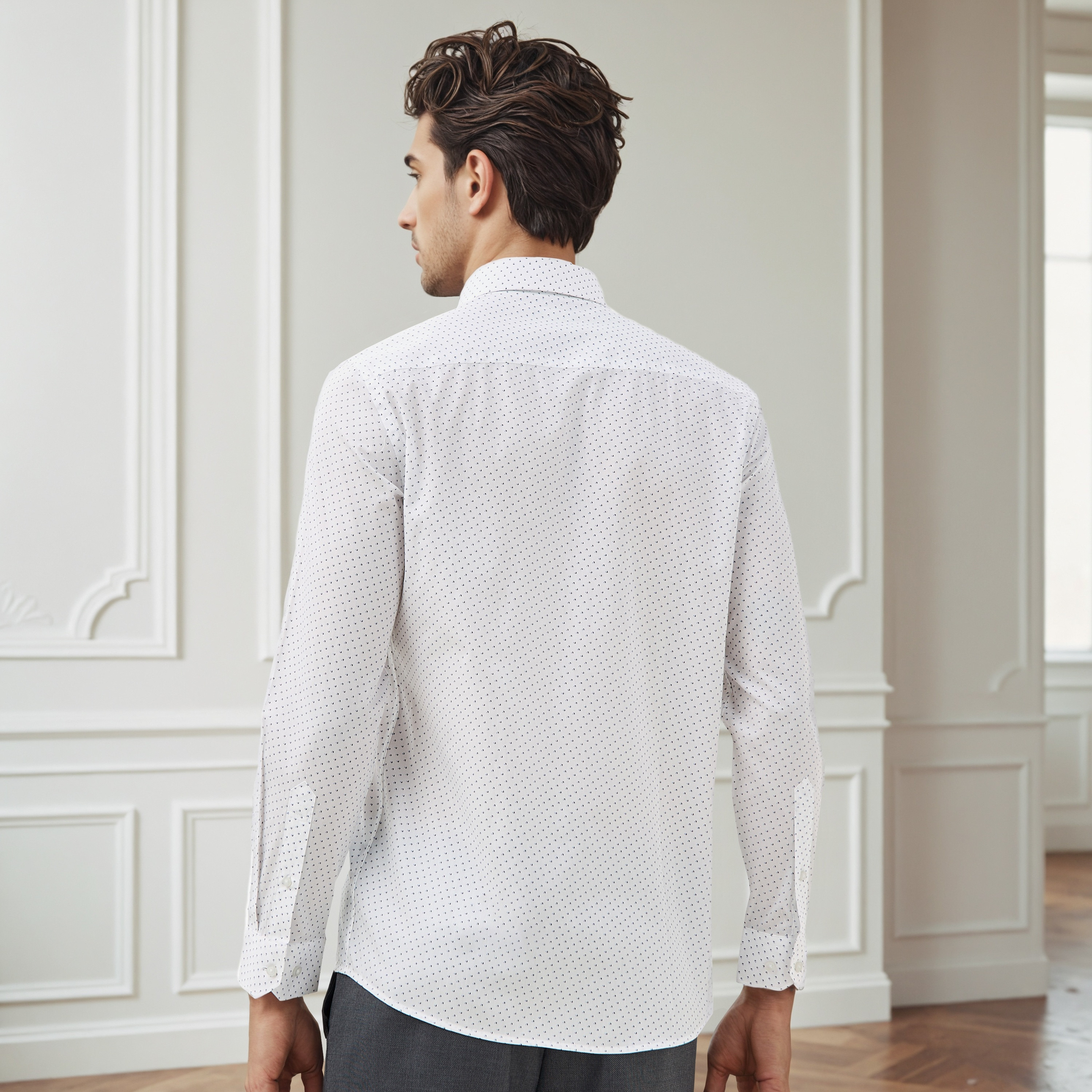 قميص بطبعات وياقة وأكمام طويلة بقصّة منتظمة-men-clothing-shirts-image-3