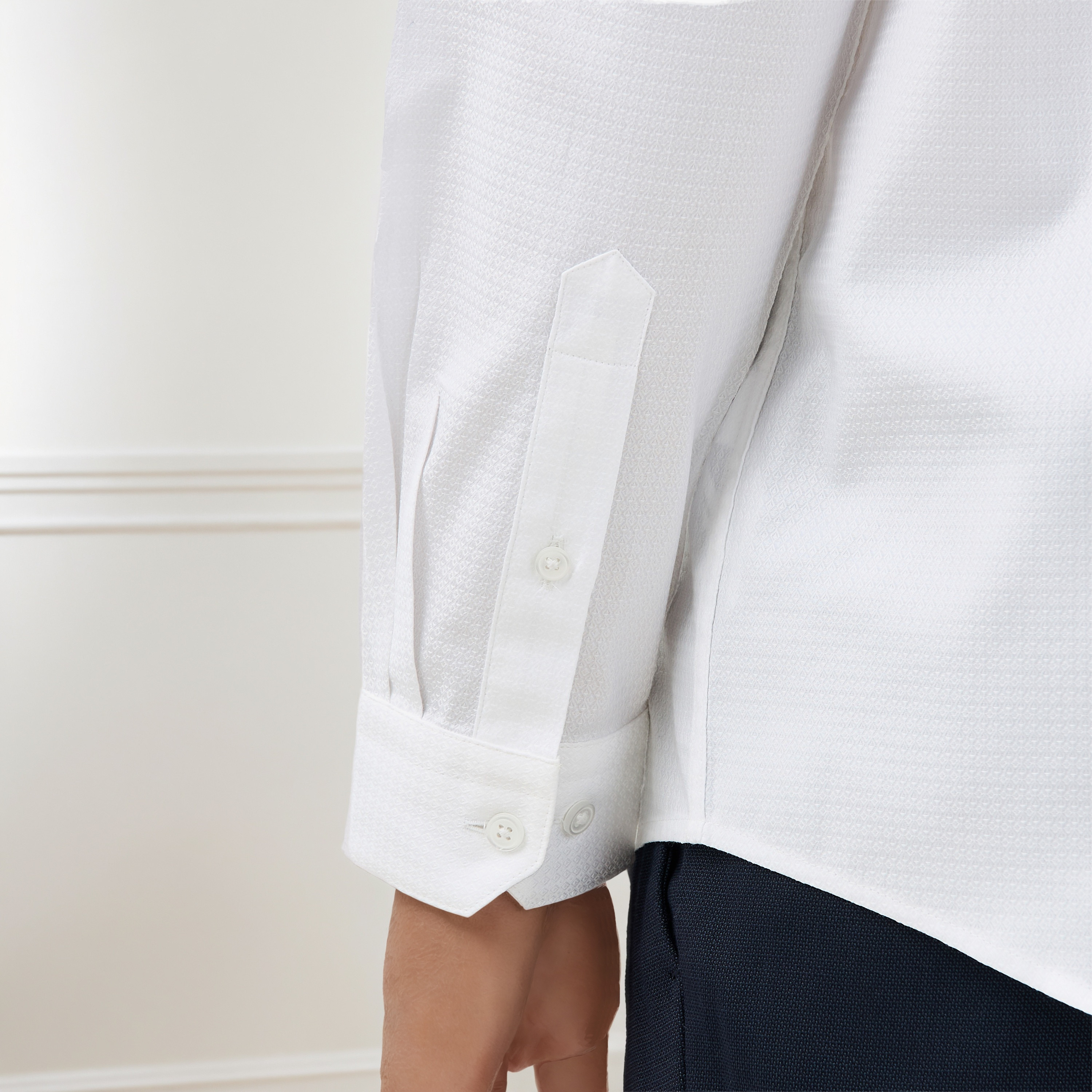 قميص دوبي بقصة عادية وياقة-men-clothing-shirts-image-2