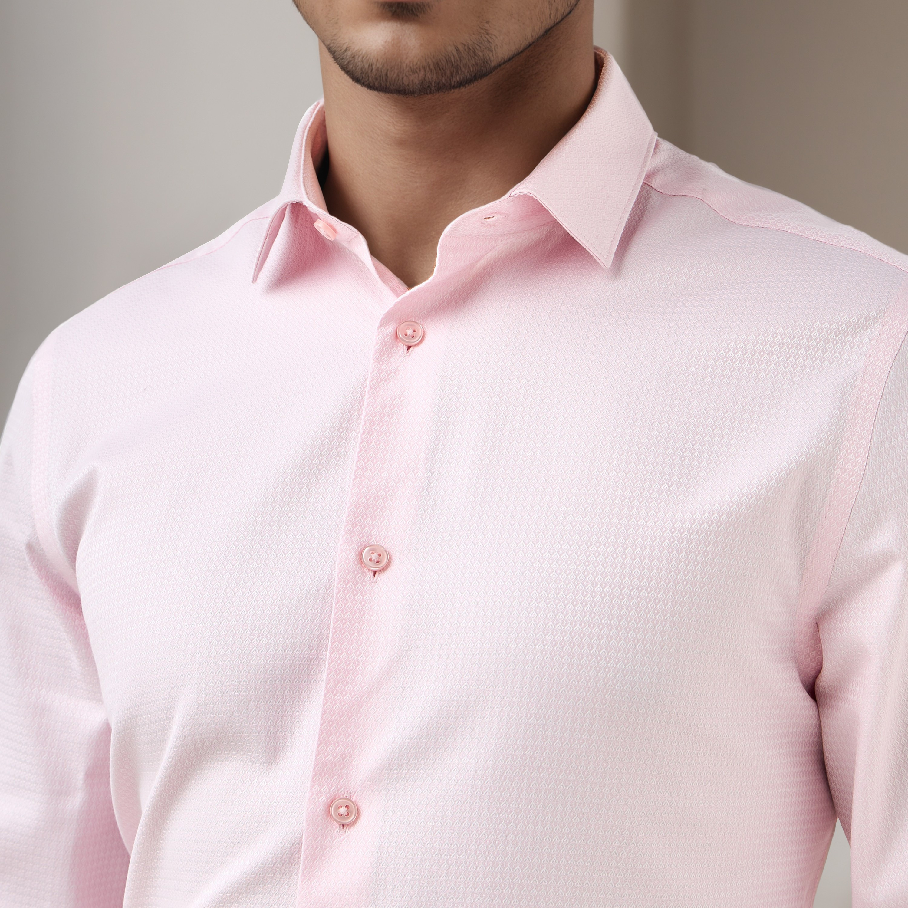 قميص دوبي بقصة عادية وياقة-men-clothing-shirts-image-4