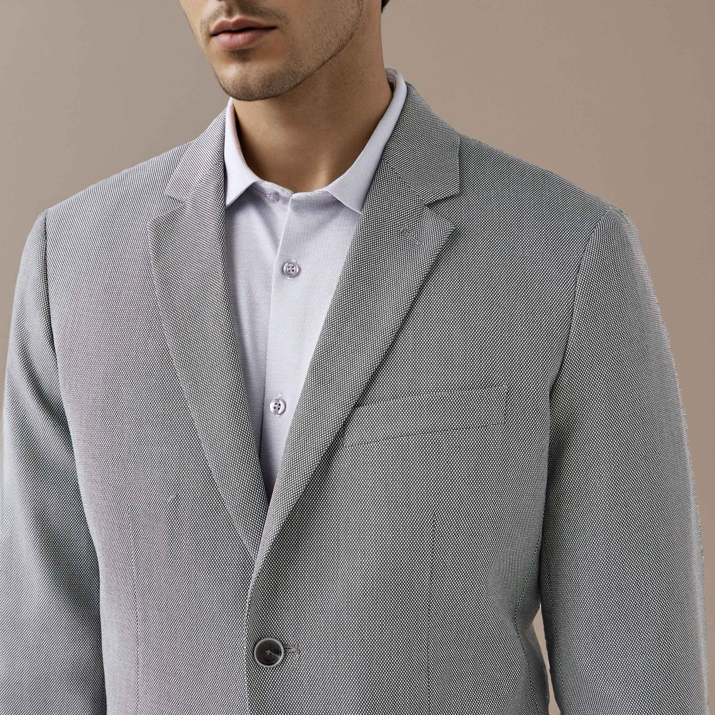 Textured Single Breasted Dobby Blazer-men-winterwear-jacketsandblazers-image-4