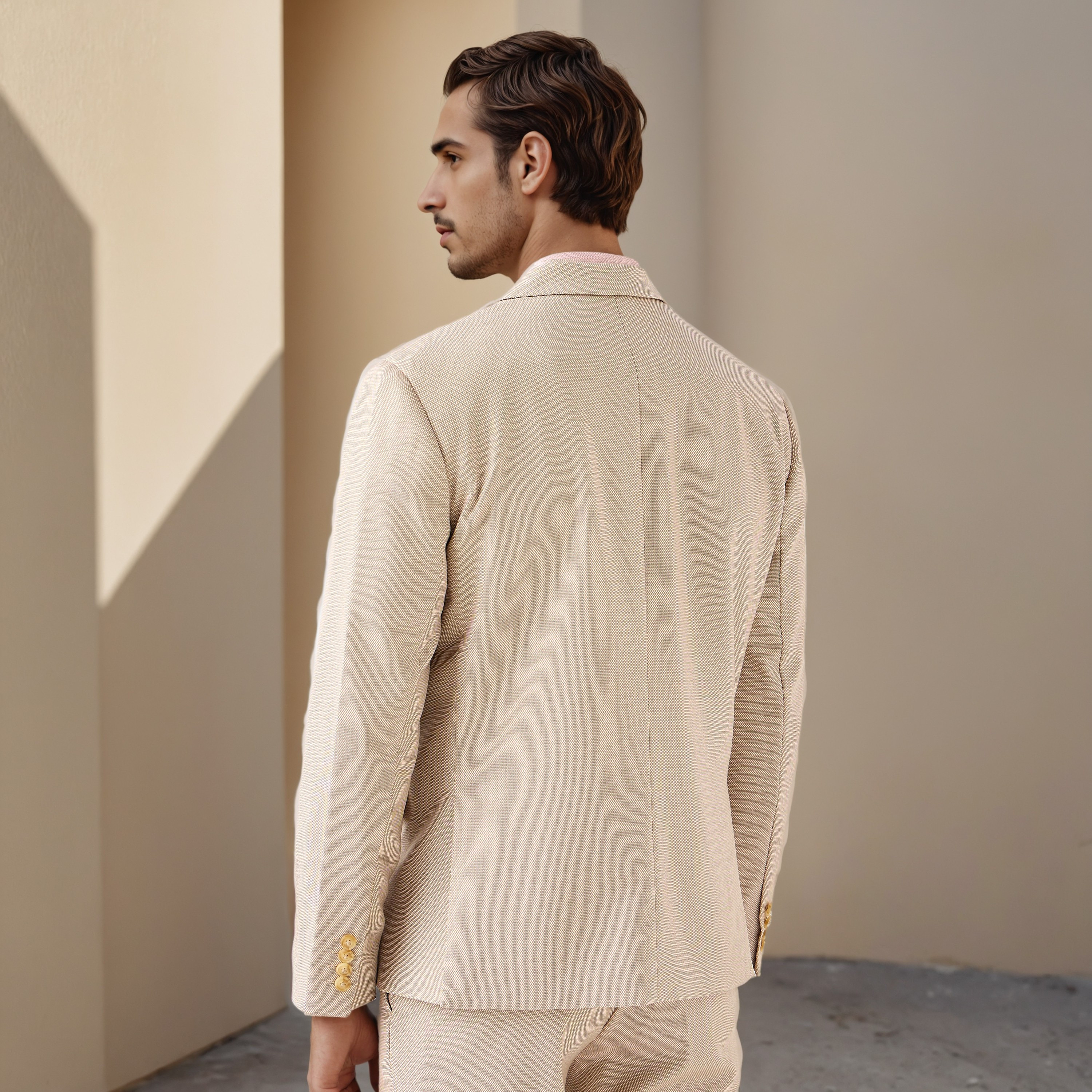 Textured Single Breasted Dobby Blazer-men-winterwear-jacketsandblazers-image-3