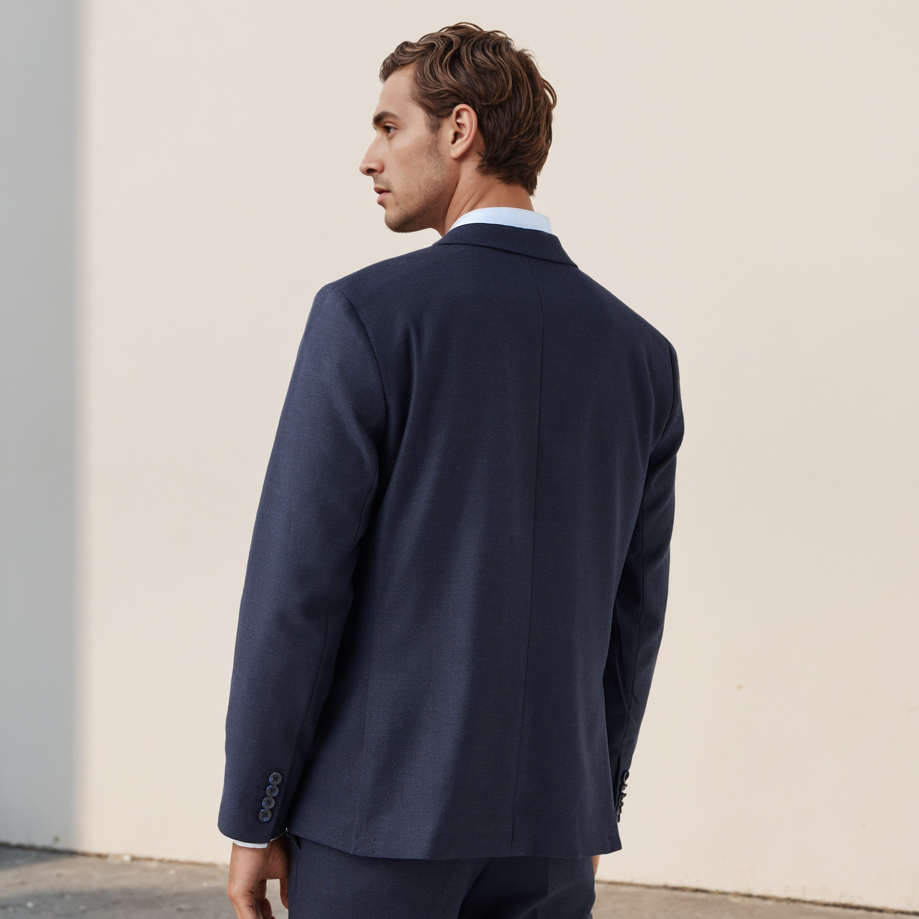 Textured Single Breasted Dobby Blazer-men-winterwear-jacketsandblazers-image-3