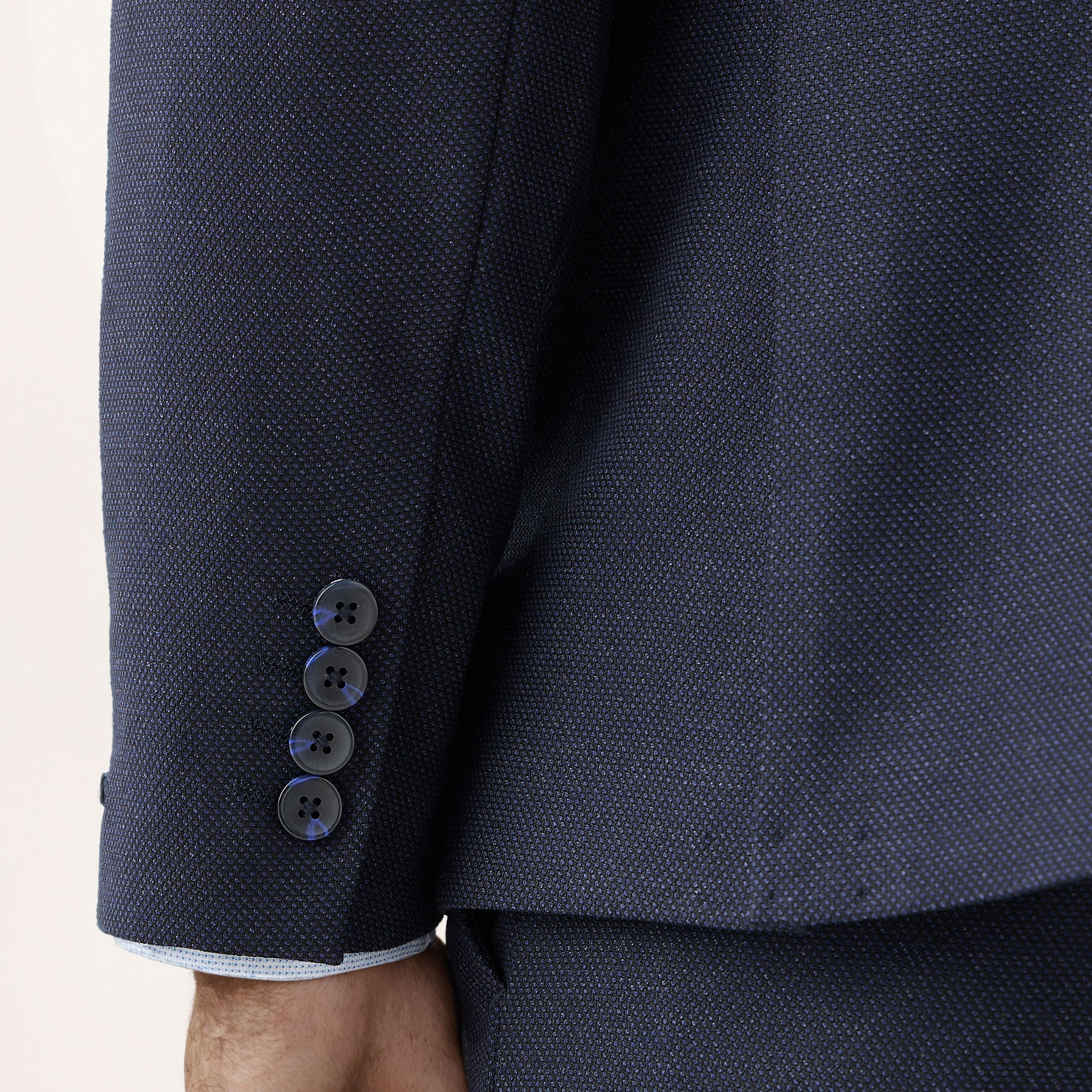 Textured Single Breasted Dobby Blazer-men-winterwear-jacketsandblazers-image-5