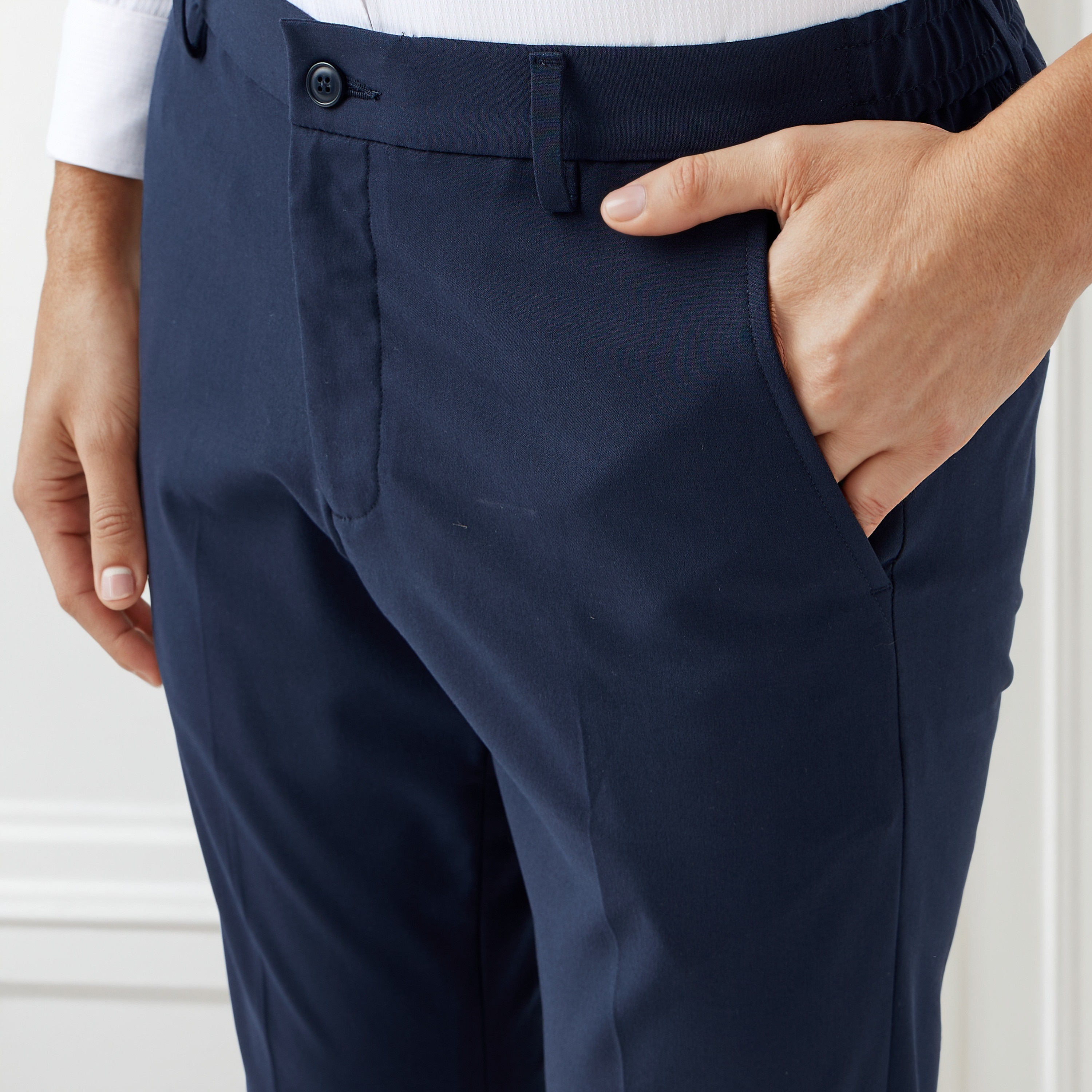 Men Slim Fit Flexi Waist Formal Trousers-men-clothing-bottoms-trousersandchinos-trousers-image-4