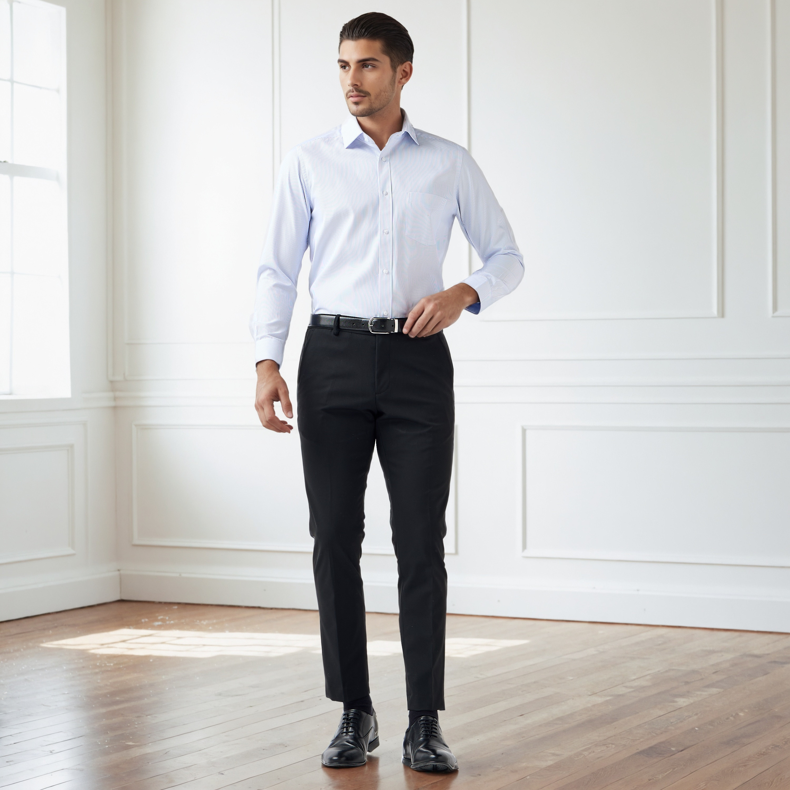 Men Slim Fit Flexi Waist Formal Trousers-men-clothing-bottoms-trousersandchinos-trousers-image-11