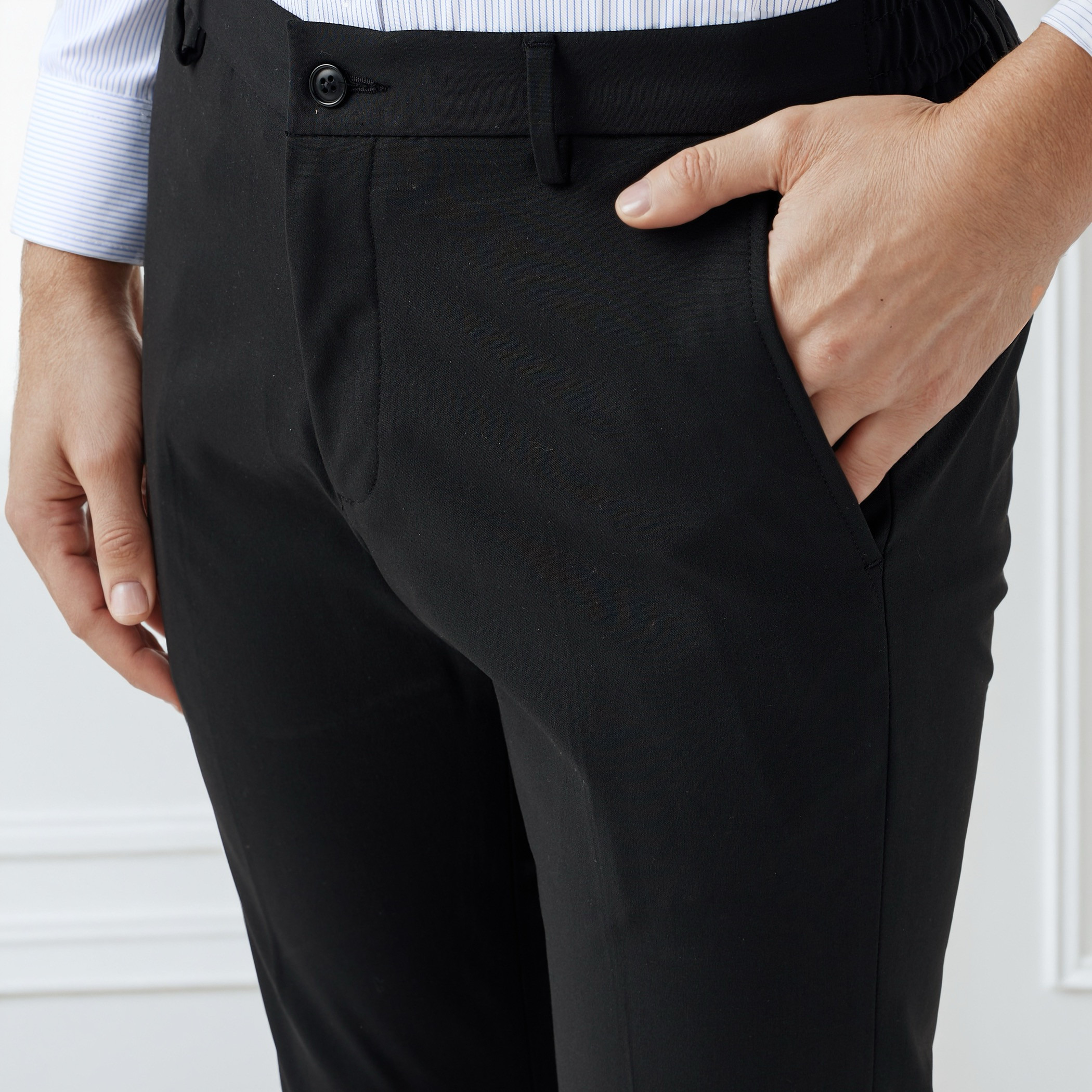 Men Slim Fit Flexi Waist Formal Trousers-men-clothing-bottoms-trousersandchinos-trousers-image-4