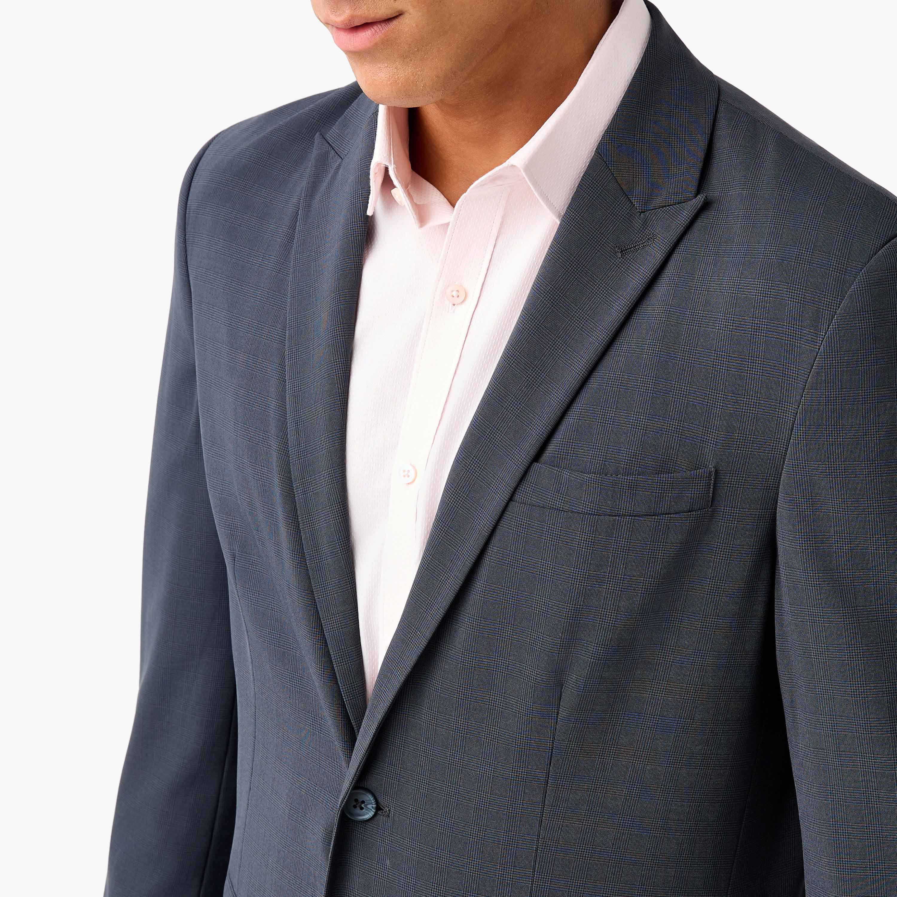 Men Regular Fit Peak Lapel Blazer-men-winterwear-jacketsandblazers-image-4