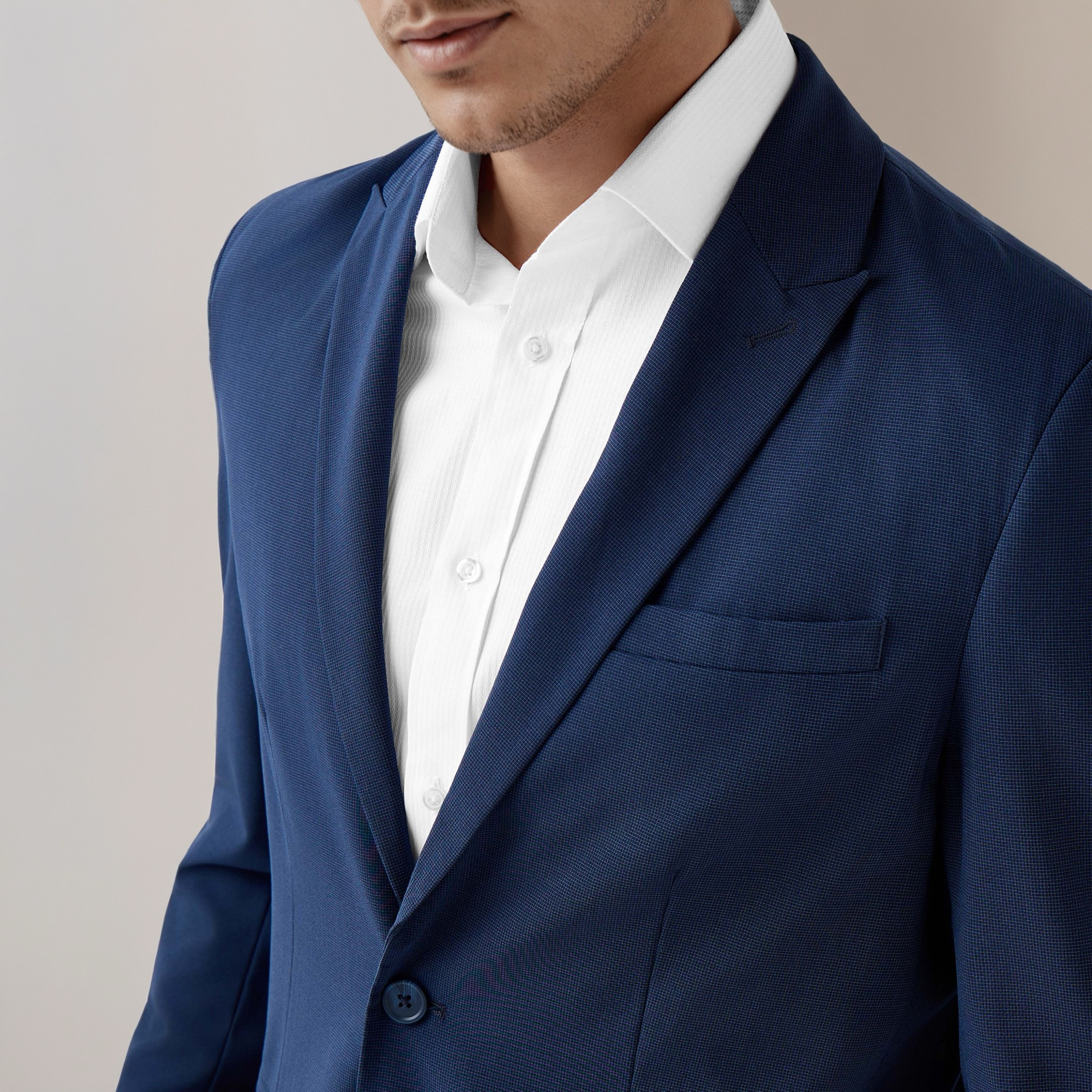 Men Regular Fit Peak Lapel Blazer-men-winterwear-jacketsandblazers-image-4