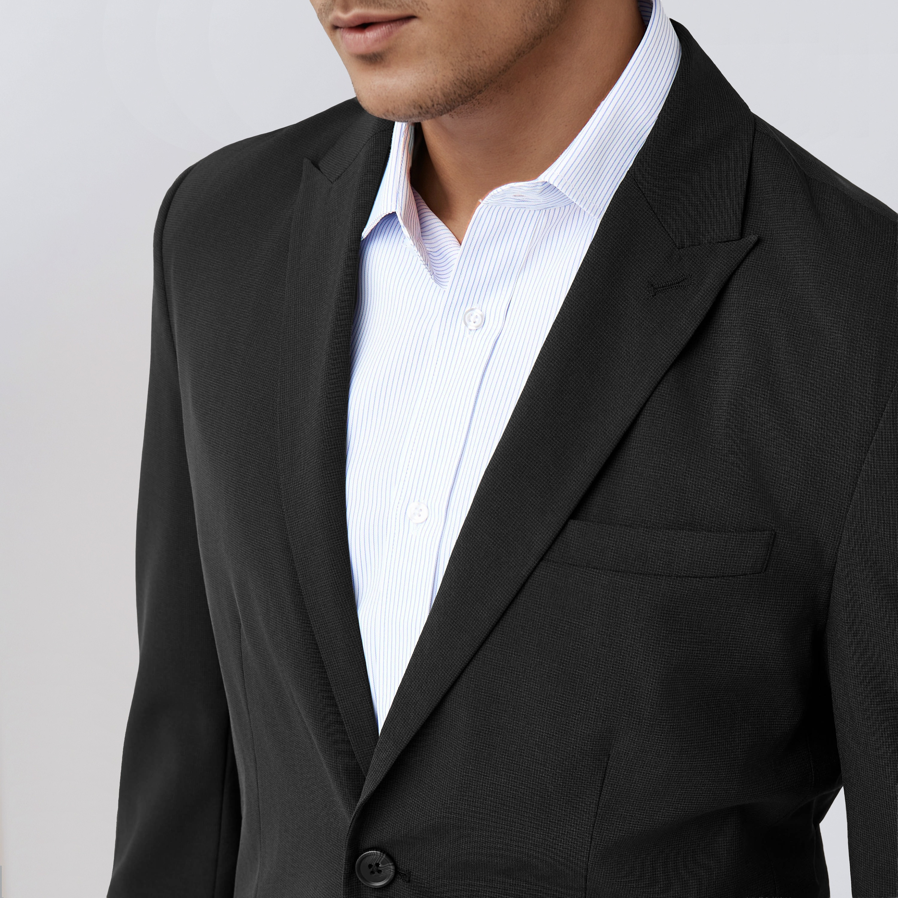 Men Regular Fit Peak Lapel Blazer-men-winterwear-jacketsandblazers-image-4