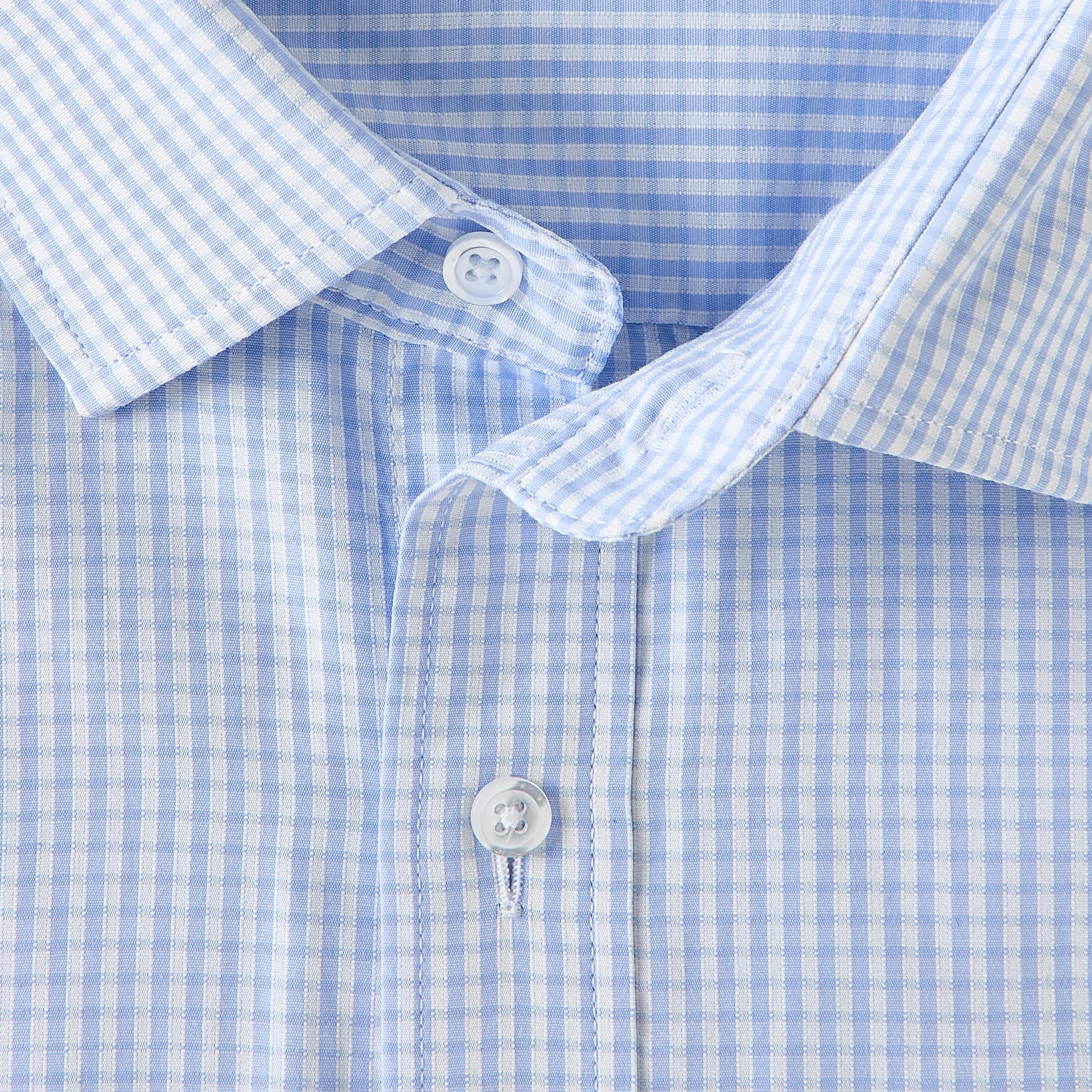 Men Regular Fit Collared Checked Long Sleeves Shirt-men-clothing-shirts-image-7