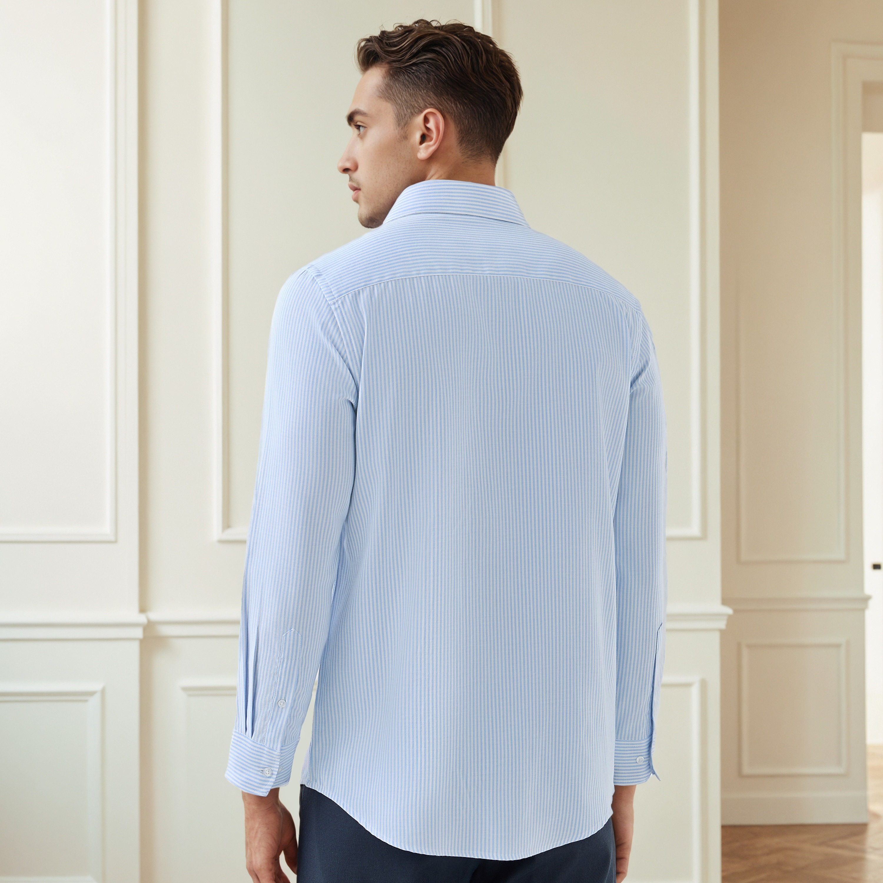 قميص رجالي مخطط بقصة عادية وأكمام طويلة-men-clothing-shirts-image-3