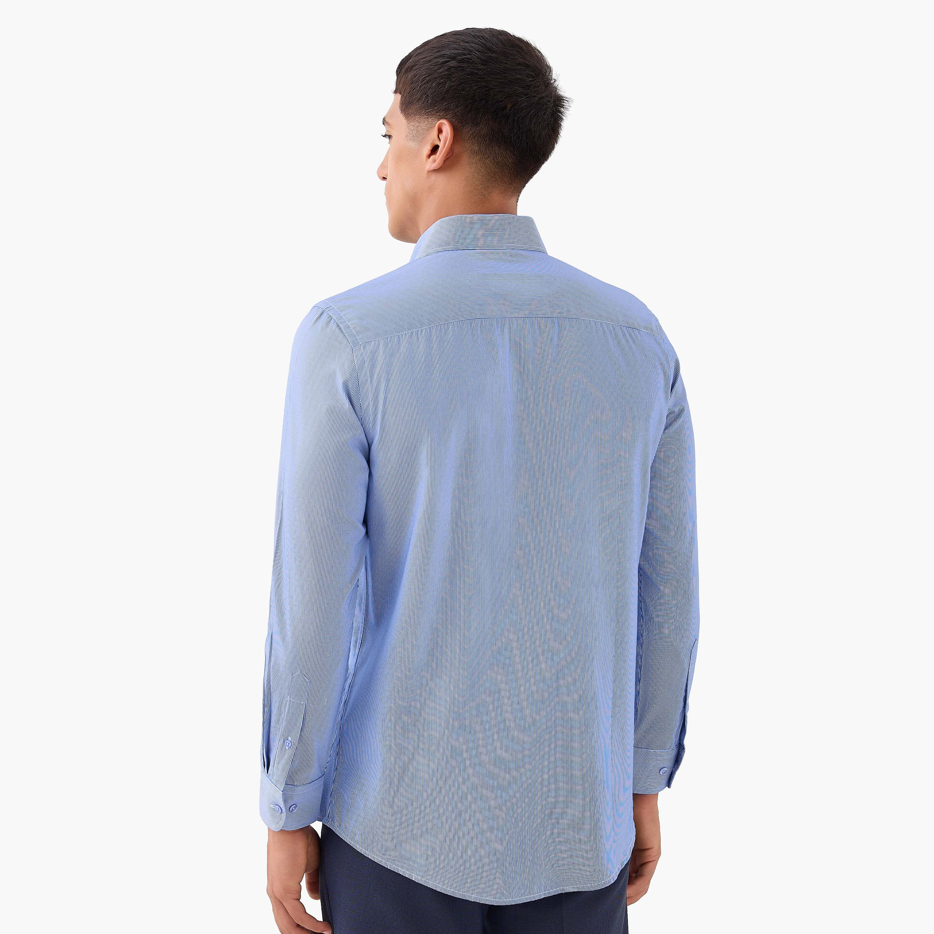 قميص بقصّة عادية وياقة واسعة وأكمام طويلة للرجال-men-clothing-shirts-image-3