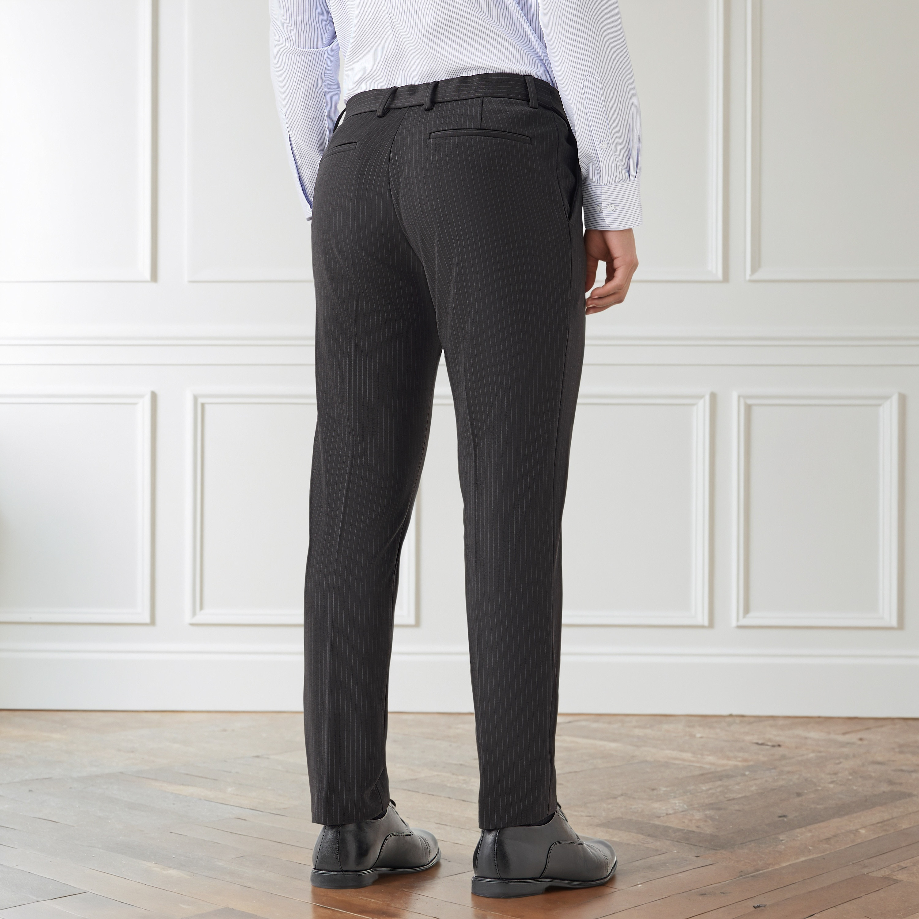 بنطلون رسمي مزيج البوليستر بقصة عادية للرجال-men-clothing-bottoms-trousersandchinos-trousers-image-3