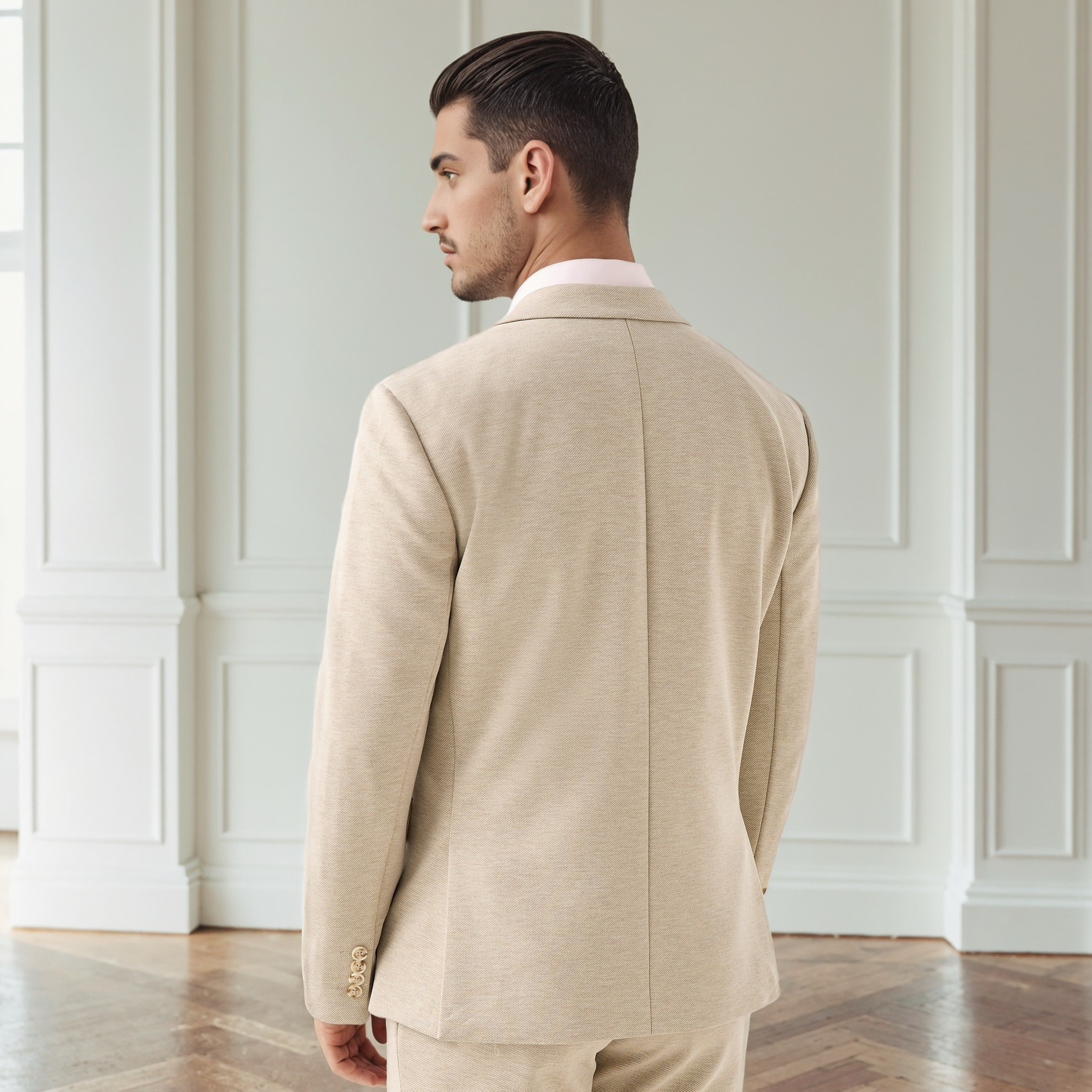 Textured Twill Notch Lapel Blazer-men-winterwear-jacketsandblazers-image-3