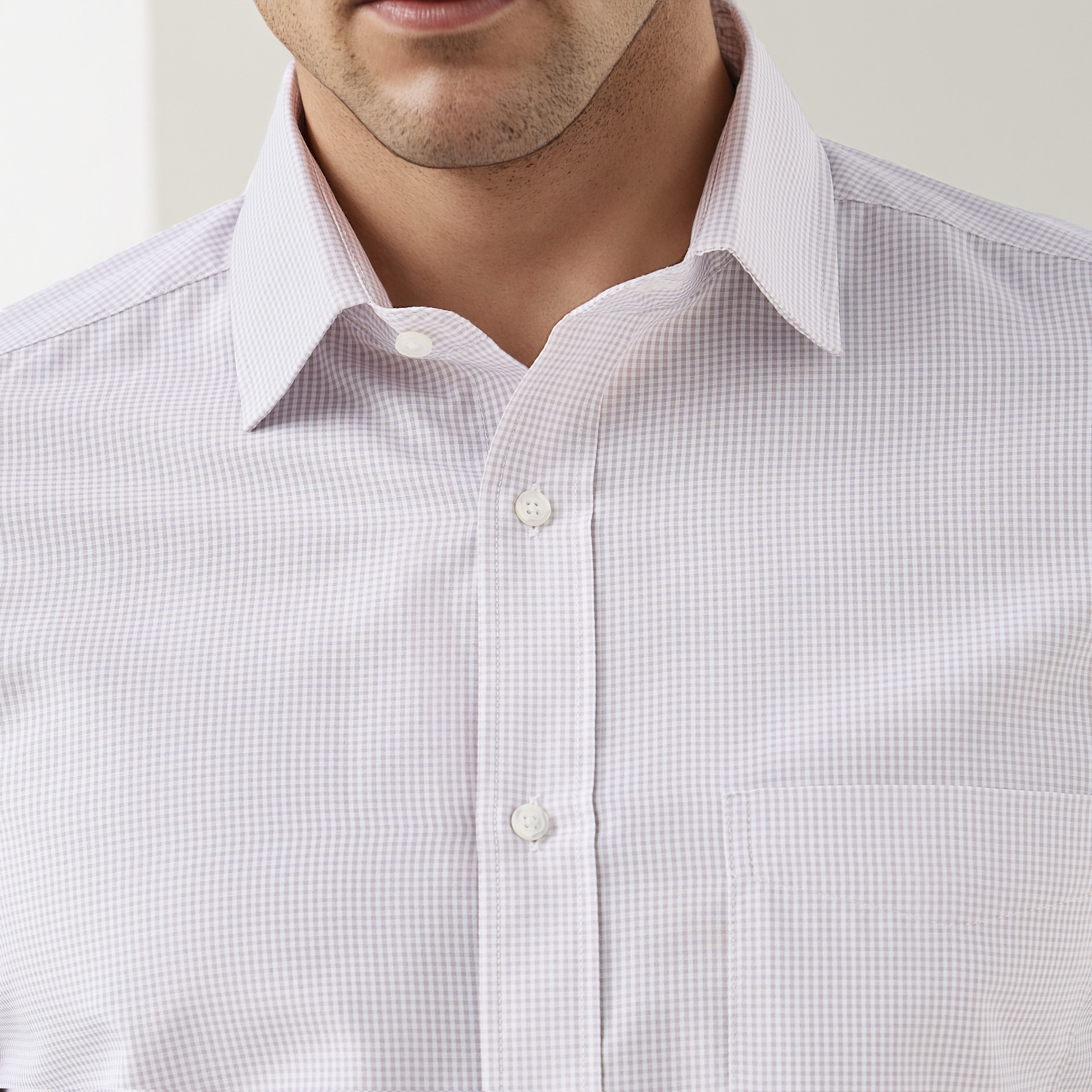 Men Regular Fit Collared Checked Long Sleeves Shirt-men-clothing-shirts-image-5