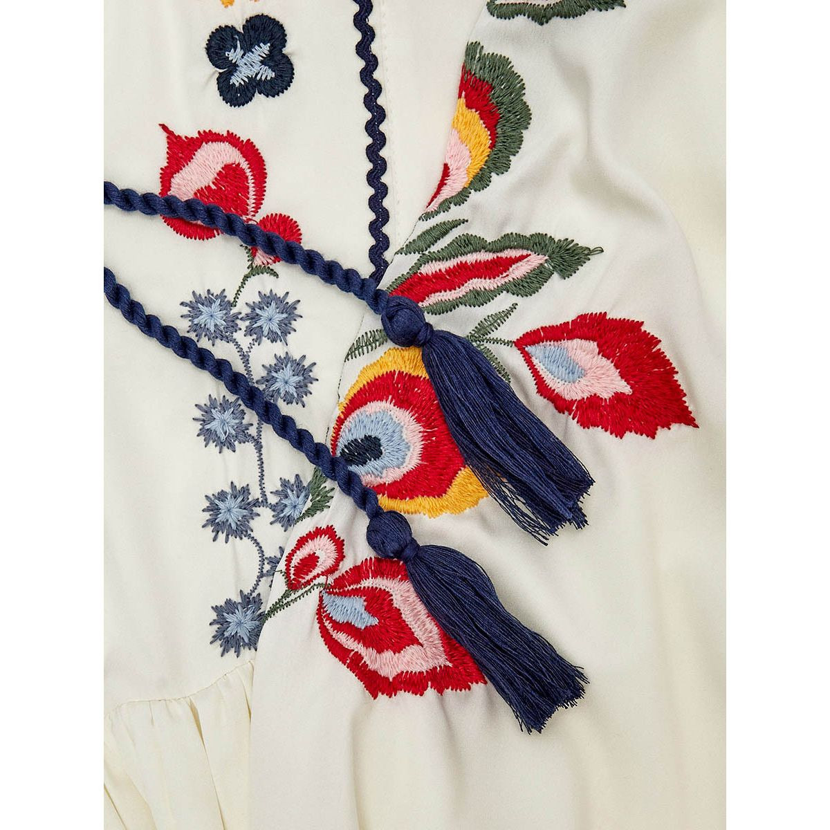 Styli Long Sleeves Embroidered Mini Dress with Tassel Detail-women-clothing-dresses-image-5