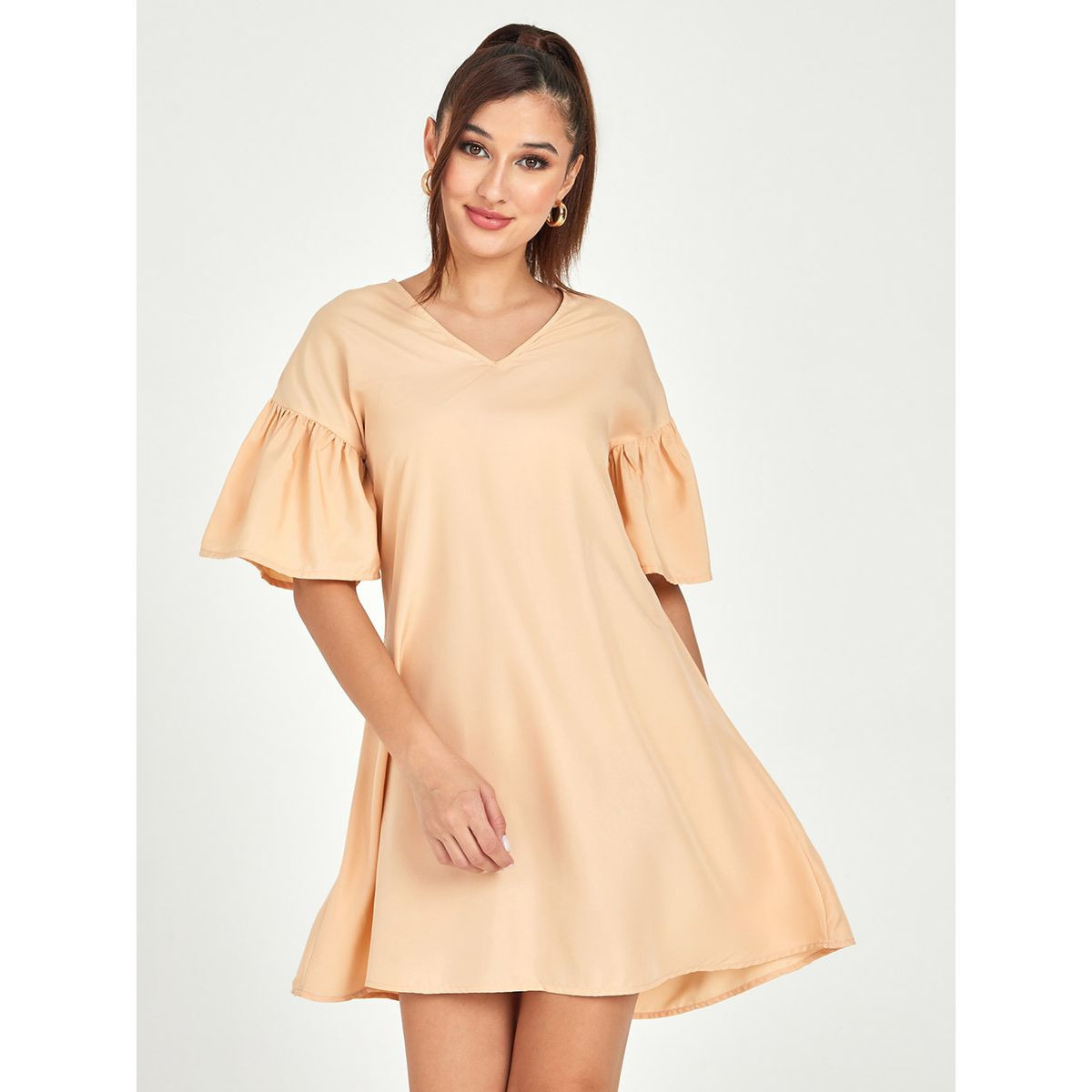 فستان قصير باكمام قصيرة-women-clothing-dresses-image-3