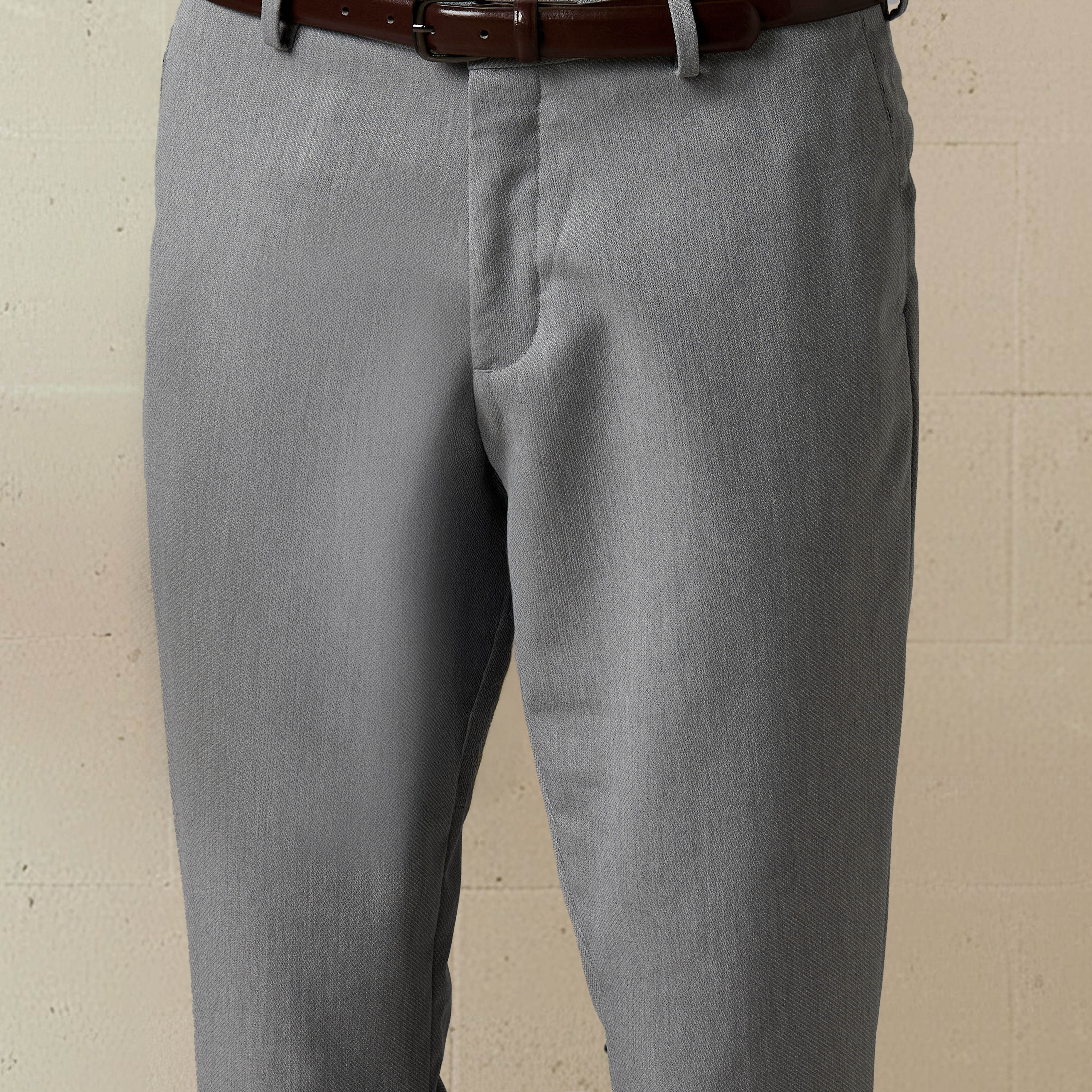 Slim Fit Belted Flexi Waist Trousers-men-clothing-bottoms-trousersandchinos-trousers-image-4
