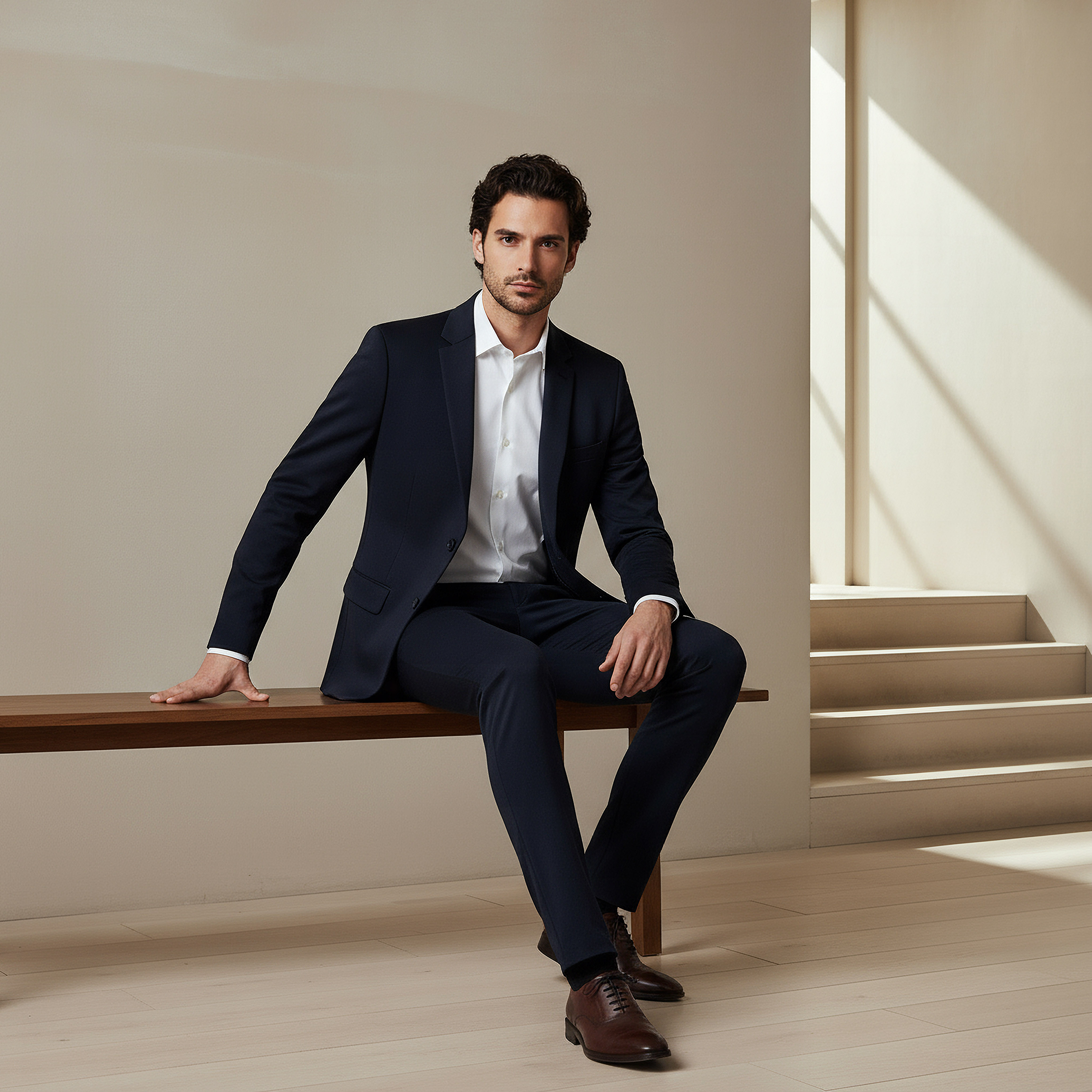 Men Slim Fit Notched Lapel Blazer-men-winterwear-jacketsandblazers-image-4