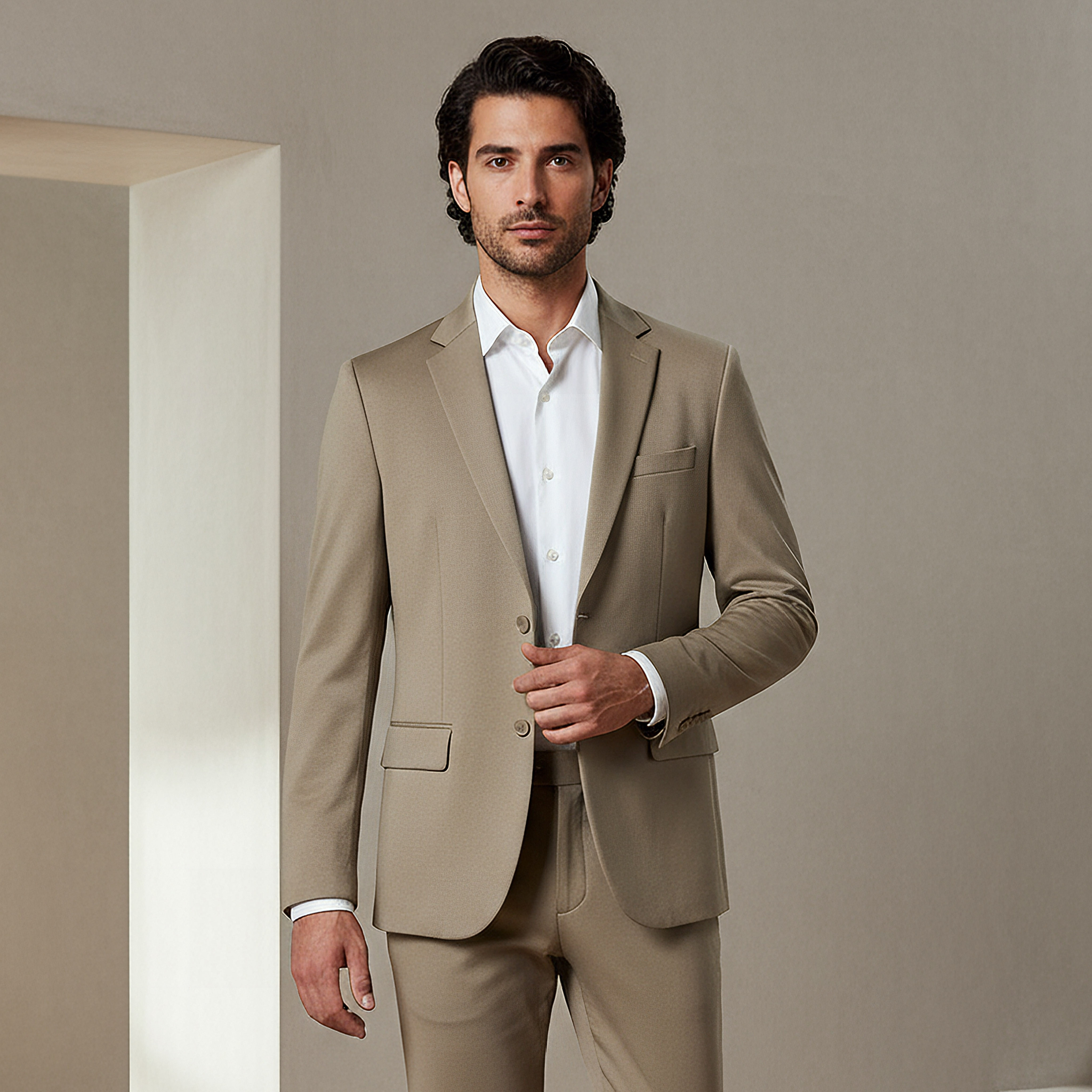 Men Slim Fit Notched Lapel Blazer-men-winterwear-jacketsandblazers-image-1