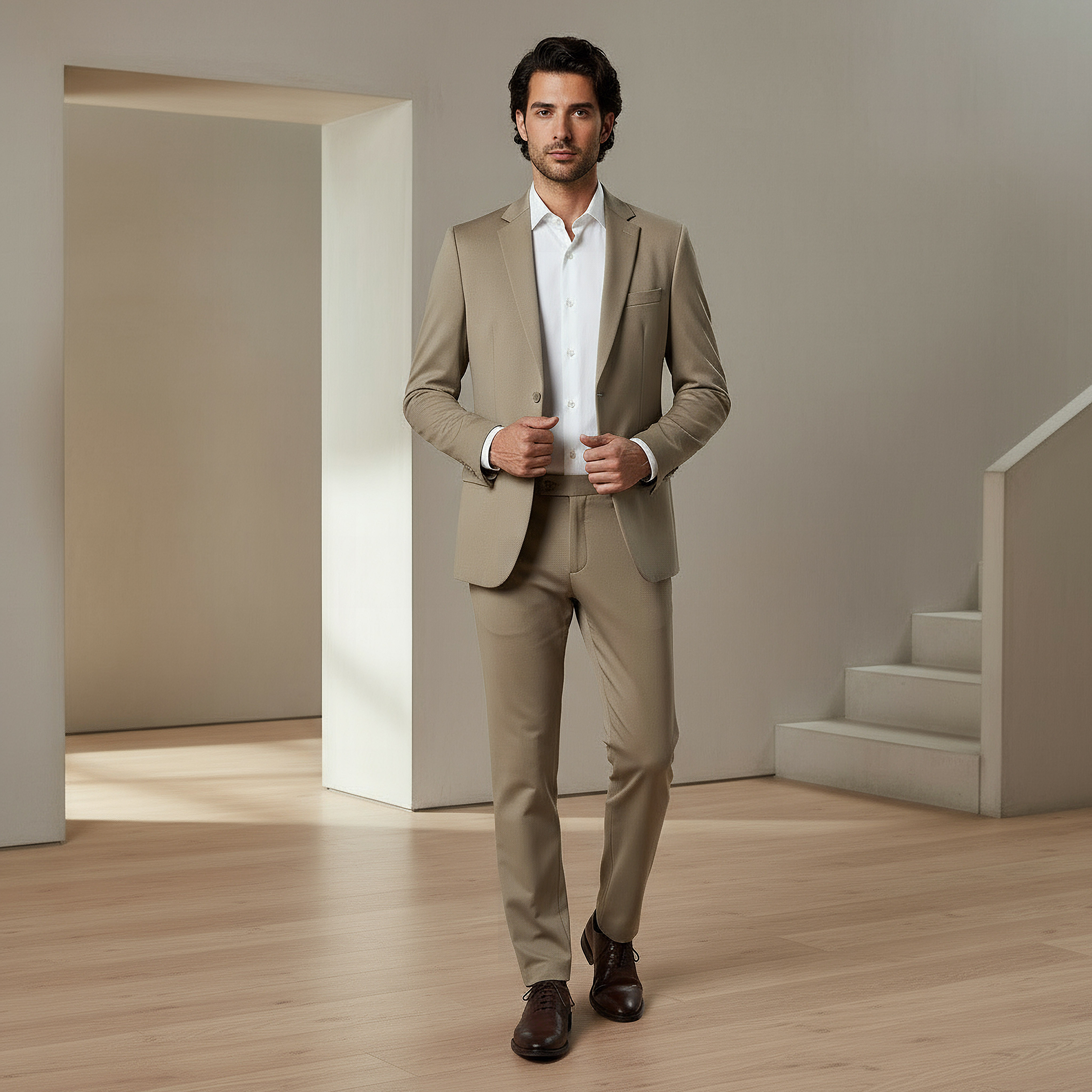 Men Slim Fit Notched Lapel Blazer-men-winterwear-jacketsandblazers-image-2