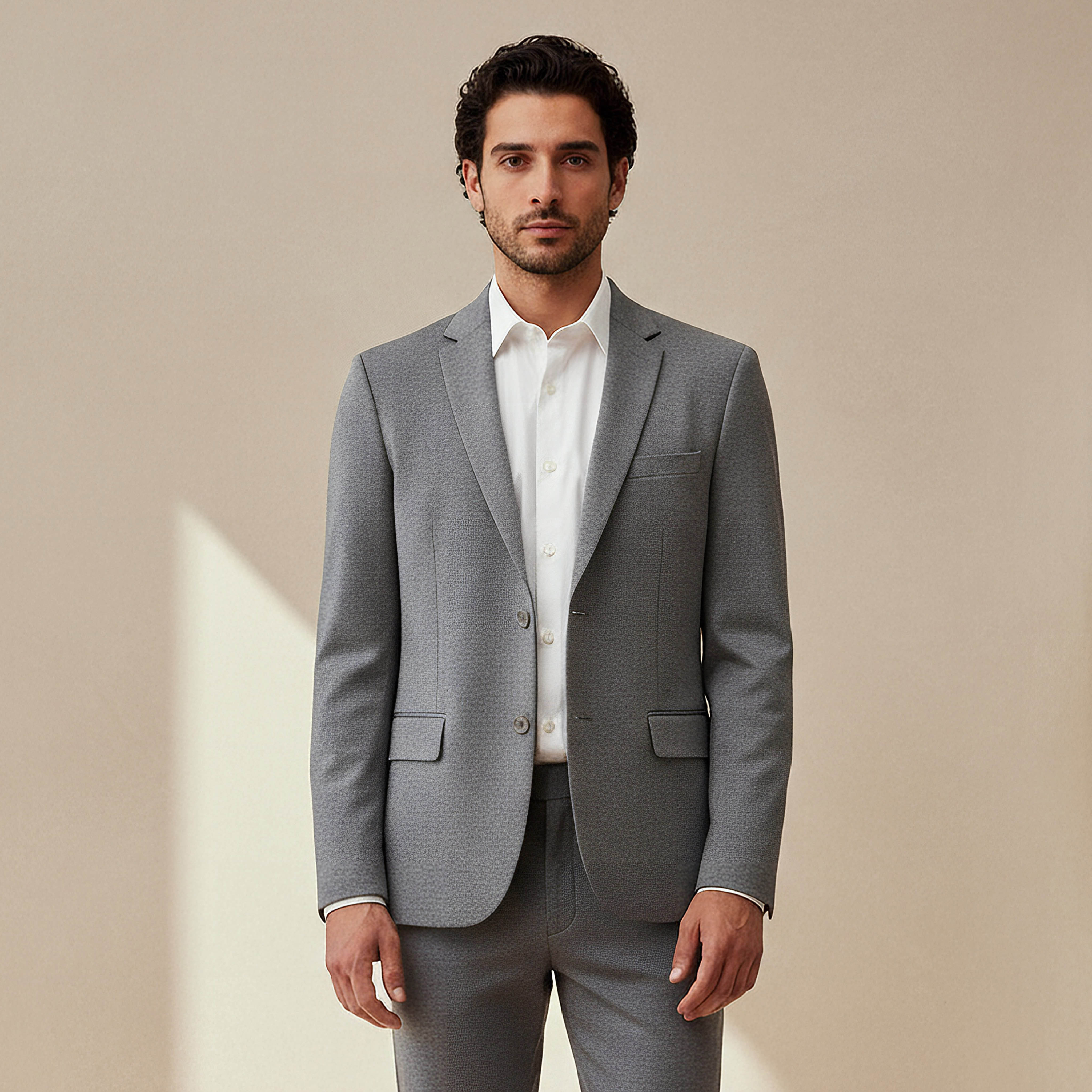 Men Slim Fit Notched Lapel Blazer-men-winterwear-jacketsandblazers-image-1