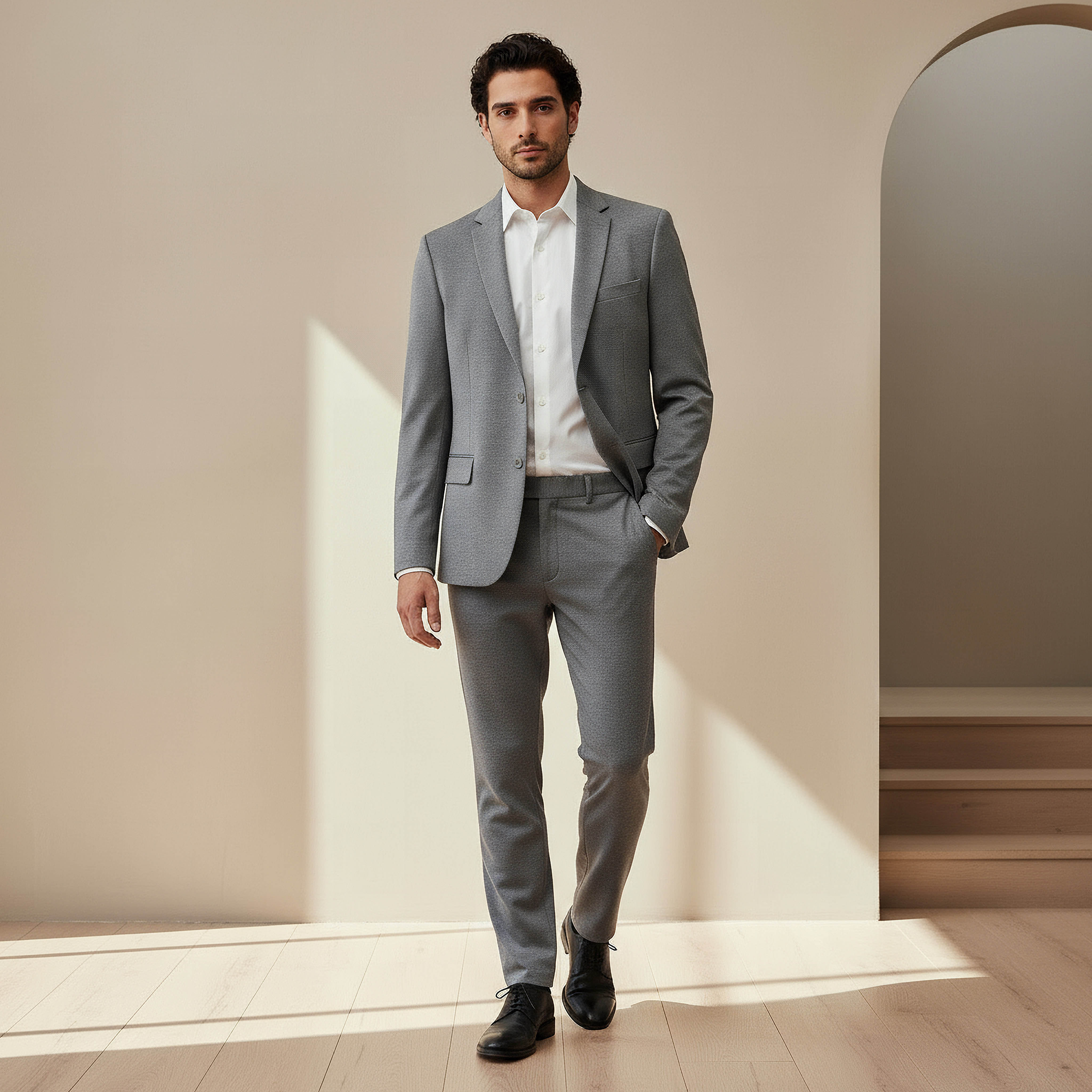 Men Slim Fit Notched Lapel Blazer-men-winterwear-jacketsandblazers-image-2