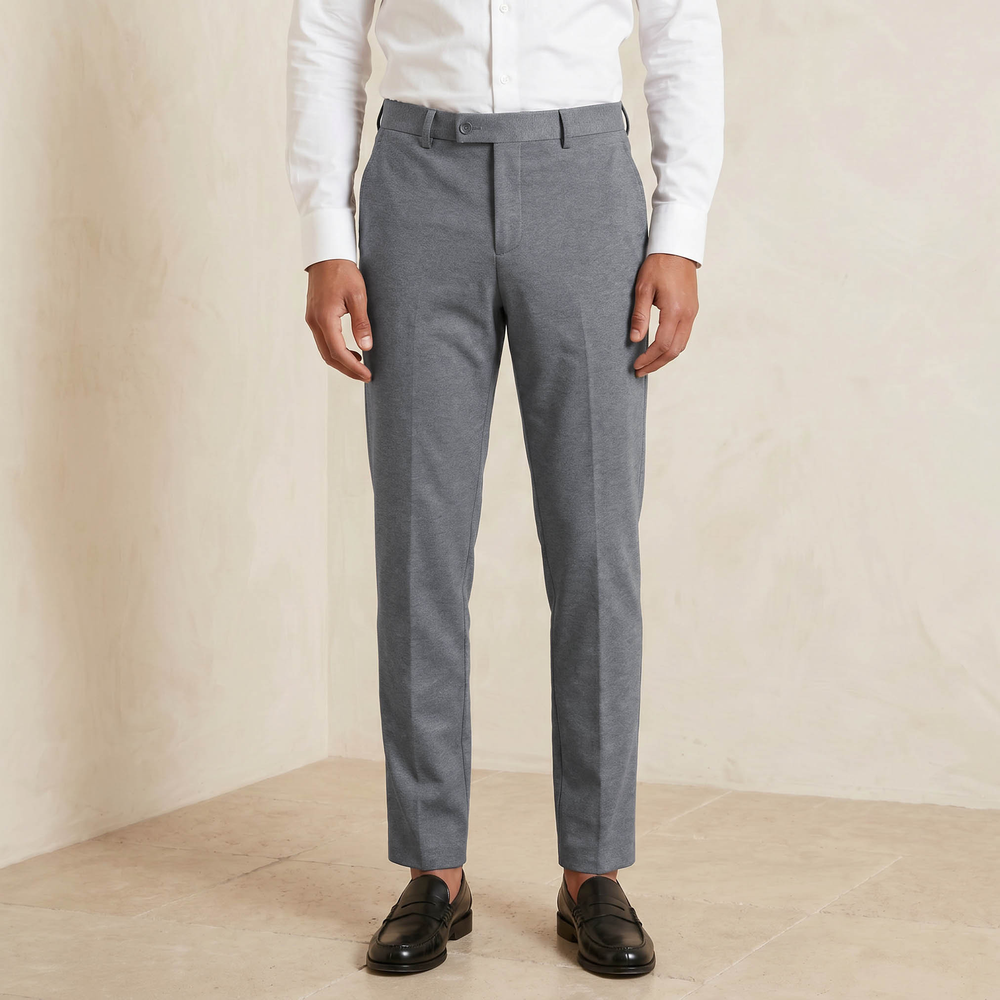 Slim Fit Flexi Waist Trousers-men-clothing-bottoms-trousersandchinos-trousers-image-1