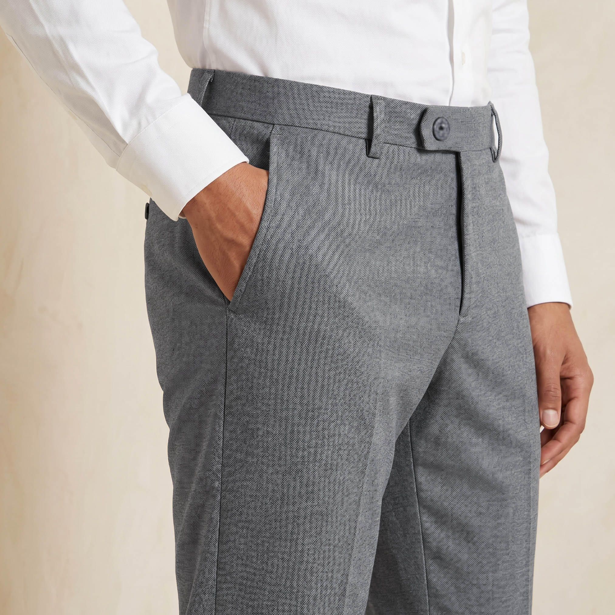 Slim Fit Flexi Waist Trousers-men-clothing-bottoms-trousersandchinos-trousers-image-2