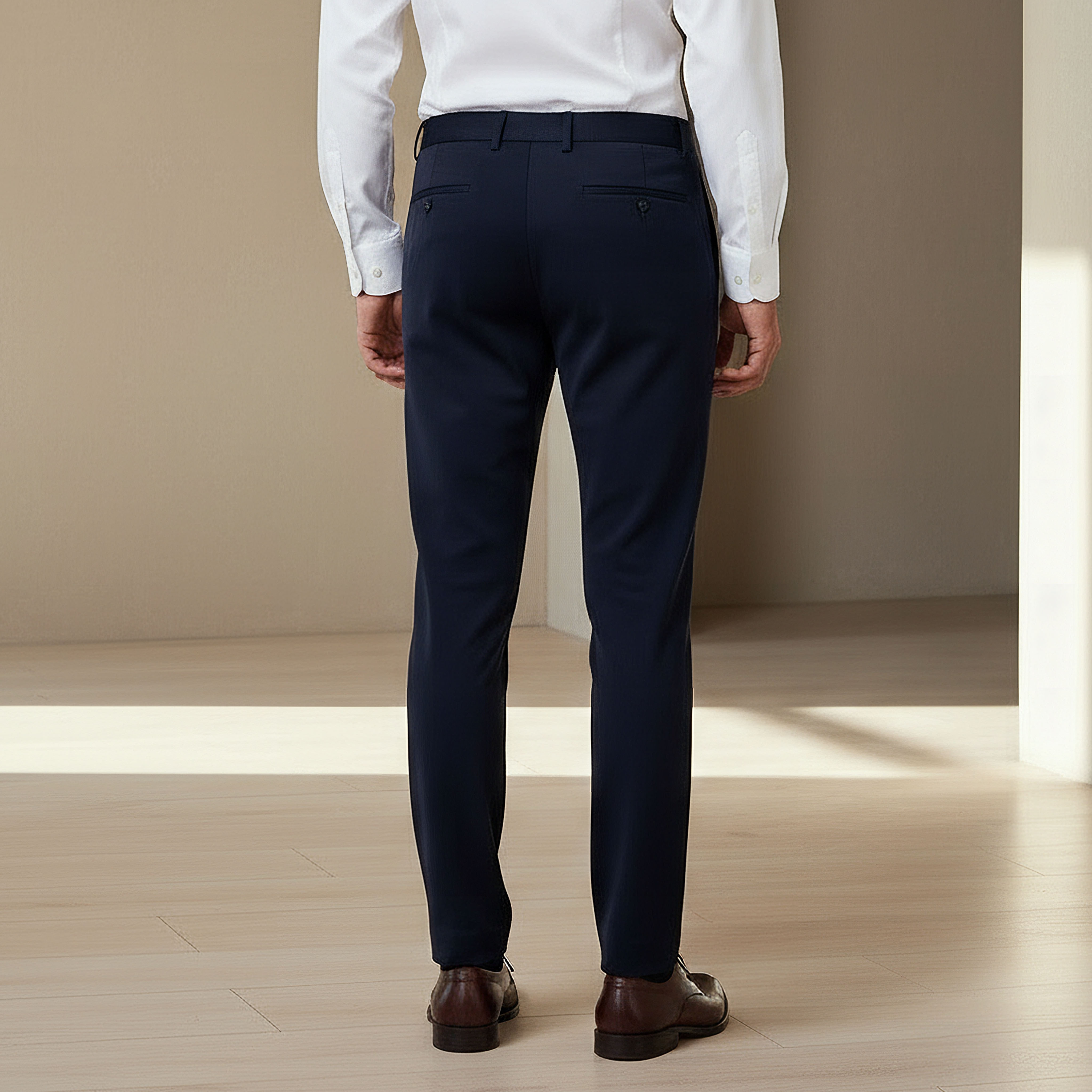 Slim Fit Flexi Waist Trousers-men-clothing-coordsets-image-3
