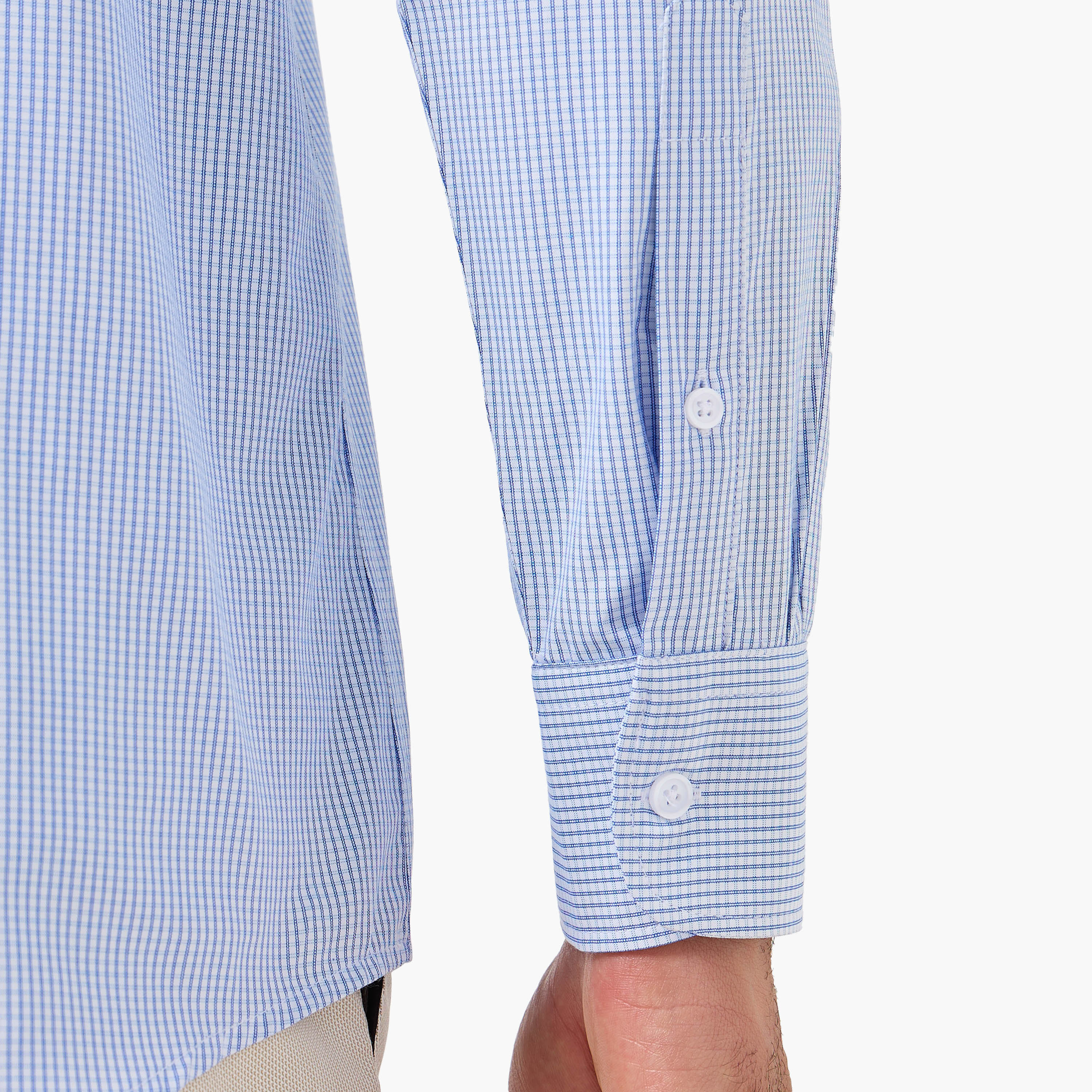 Men Regular Fit Collared Checked Long Sleeves Shirt-men-clothing-shirts-image-7