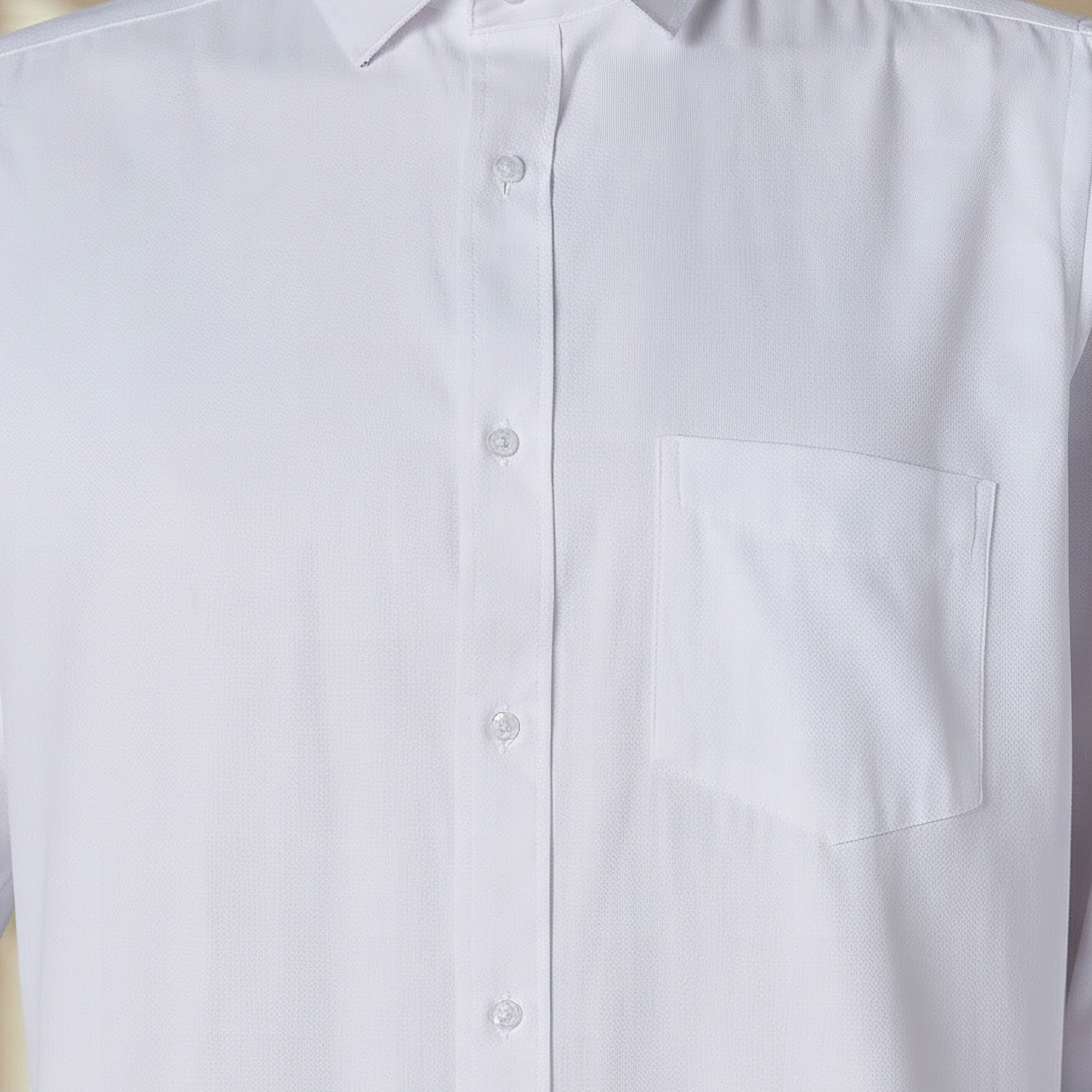 Men Regular Fit Collared Long Sleeves Dobby Shirt-men-clothing-shirts-image-4
