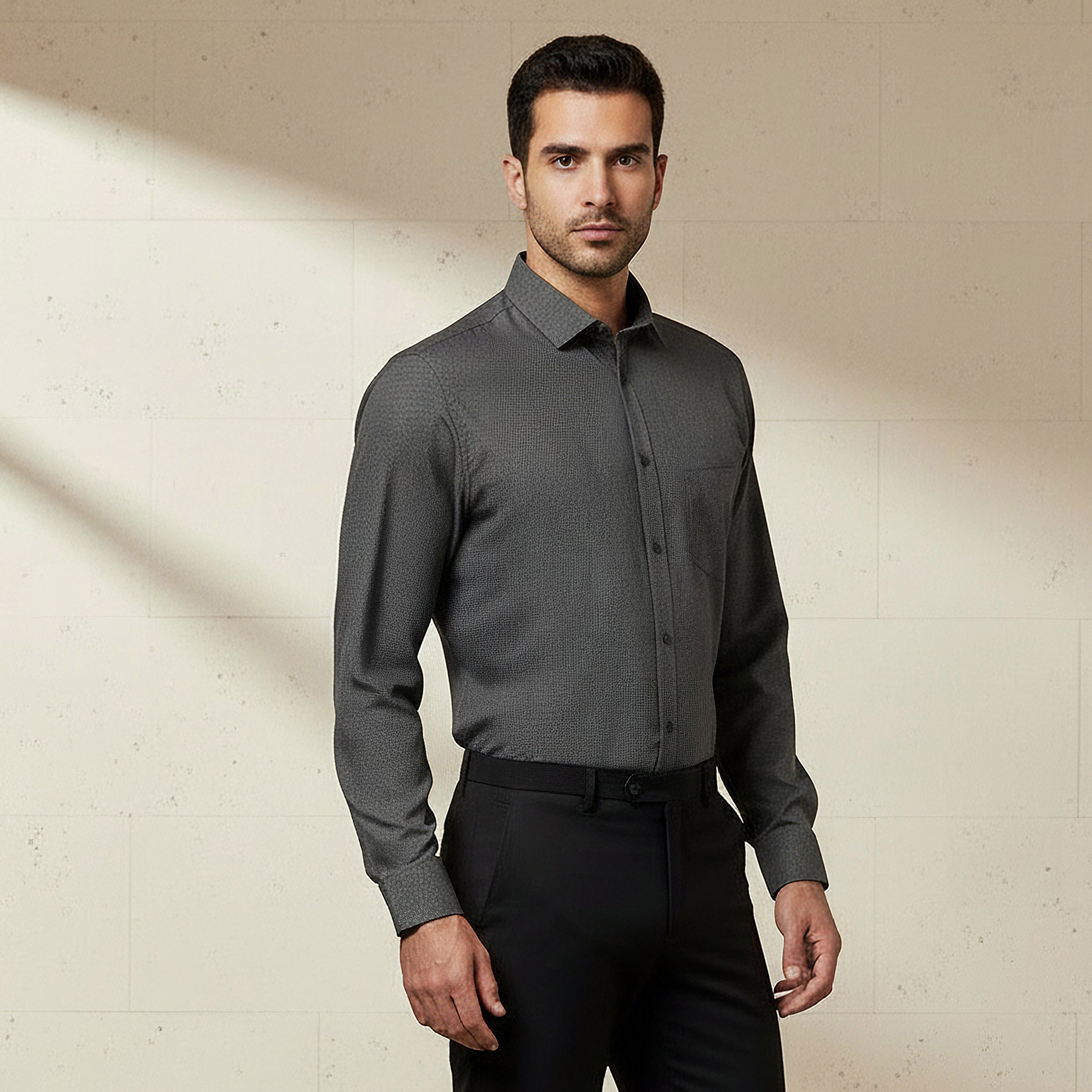 Men Regular Fit Collared Philaphil Long Sleeves Shirt-men-clothing-shirts-image-1