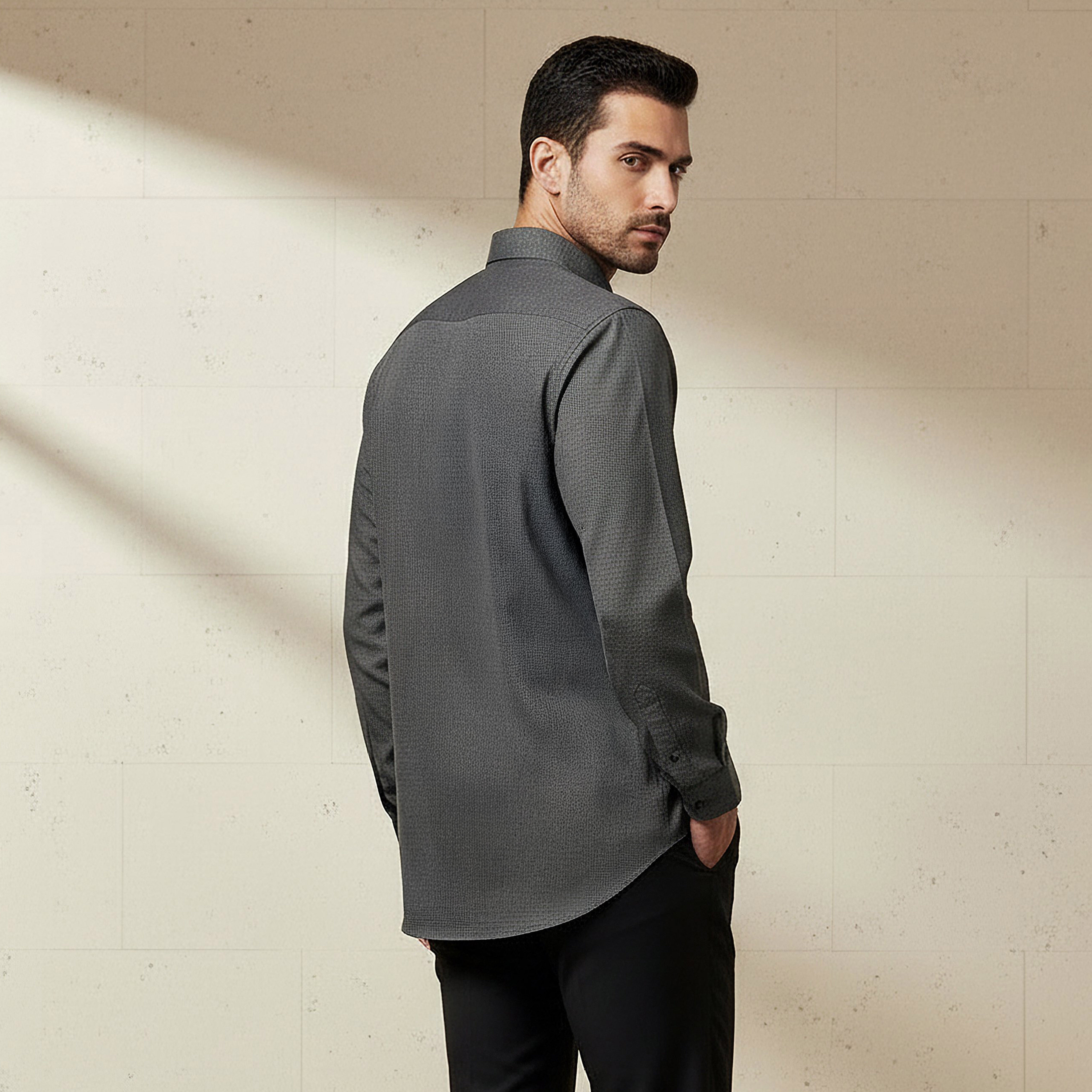Men Regular Fit Collared Philaphil Long Sleeves Shirt-men-clothing-shirts-image-3