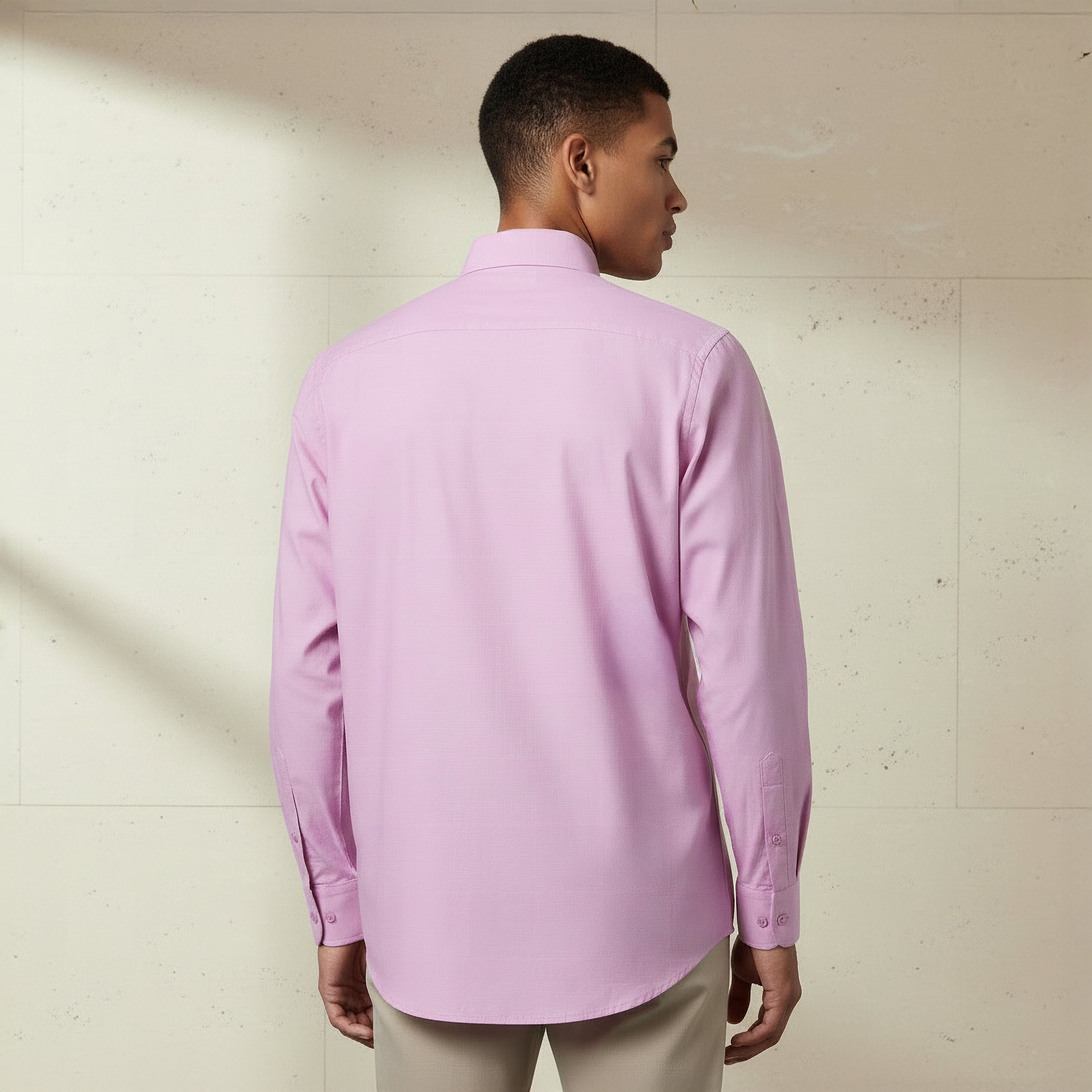 قميص بقصة عادية وياقة وأكمام طويلة للرجال-men-clothing-shirts-image-3