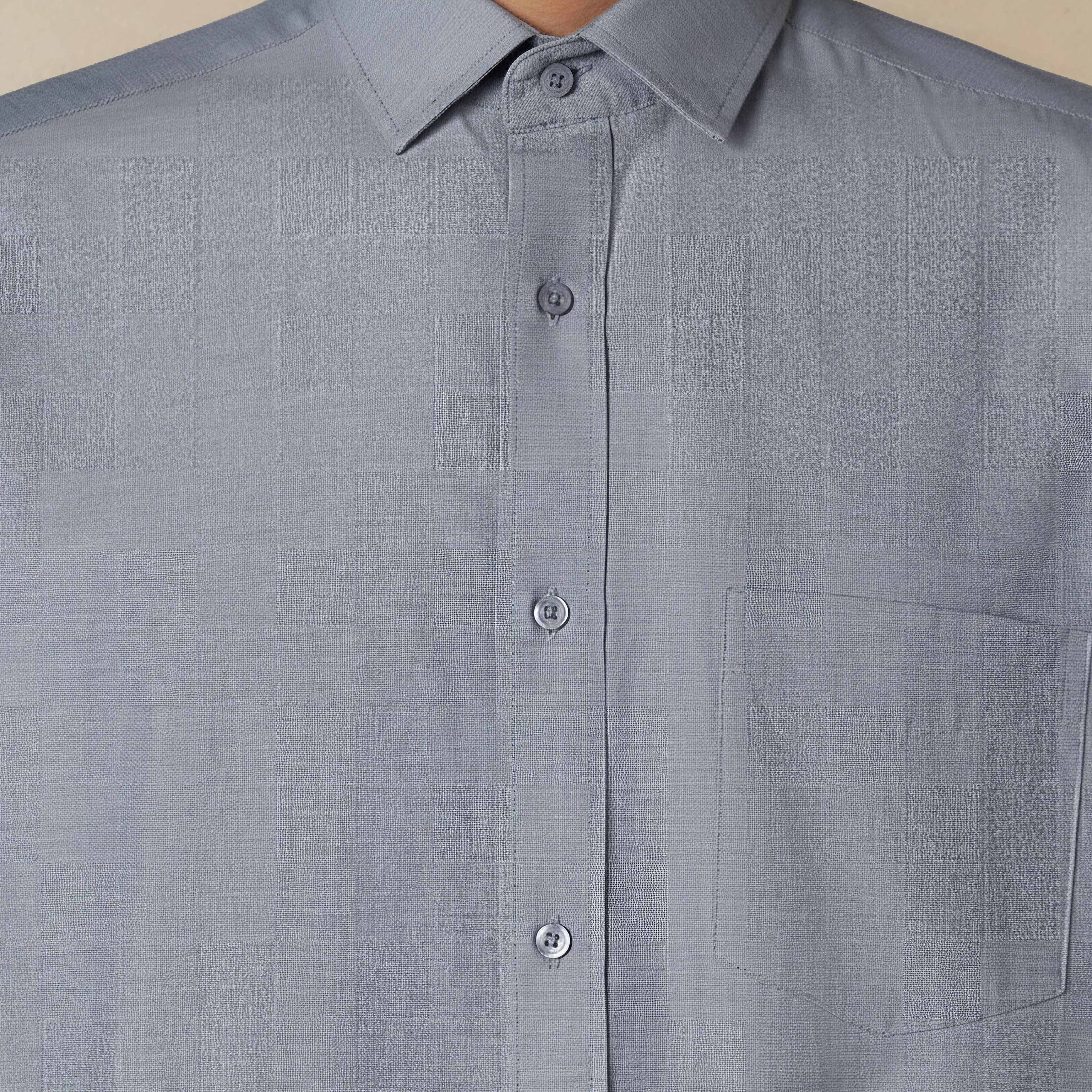 قميص بقصة عادية وياقة وأكمام طويلة للرجال-men-clothing-shirts-image-4