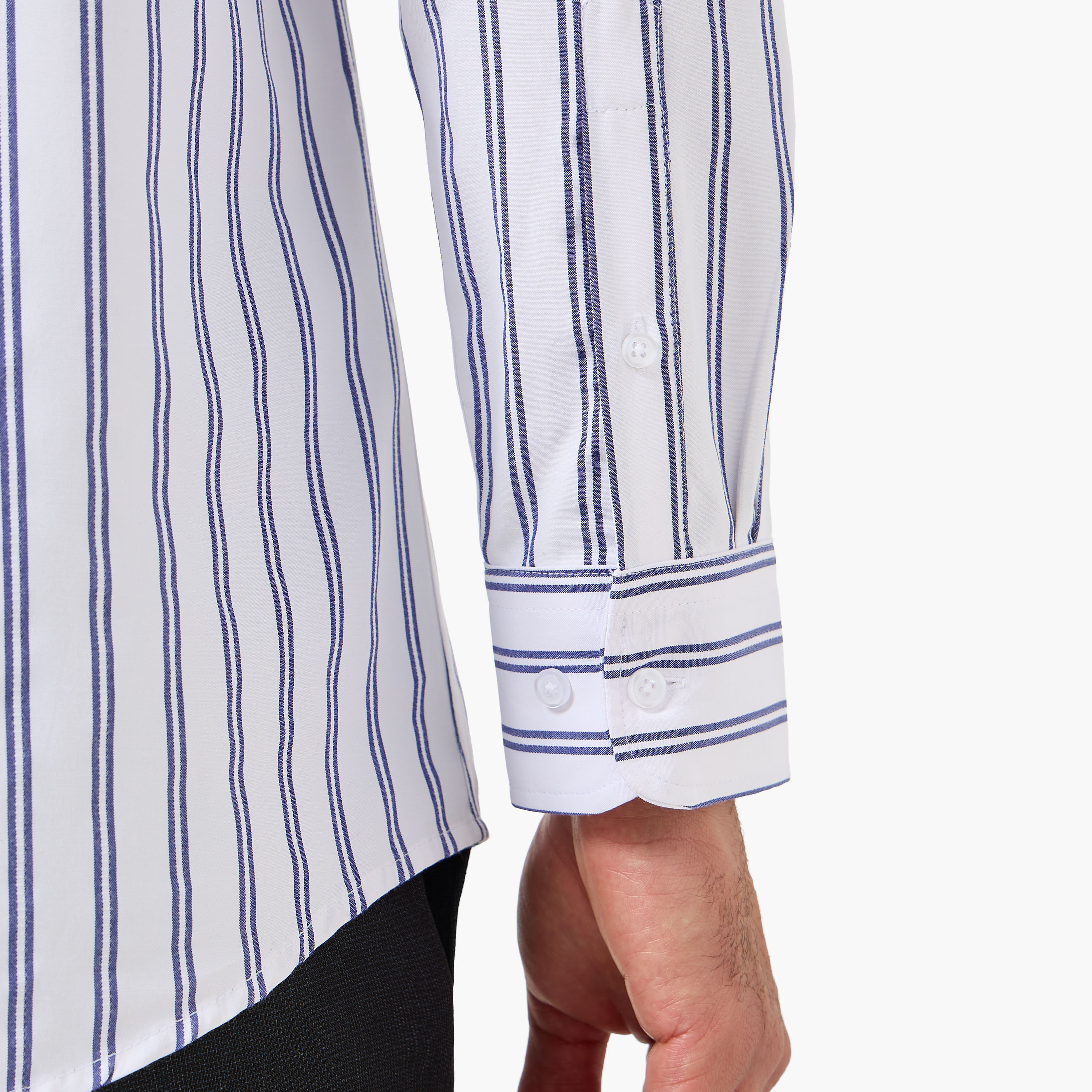 Men Collared Striped Long Sleeves Shirt-men-clothing-shirts-image-6