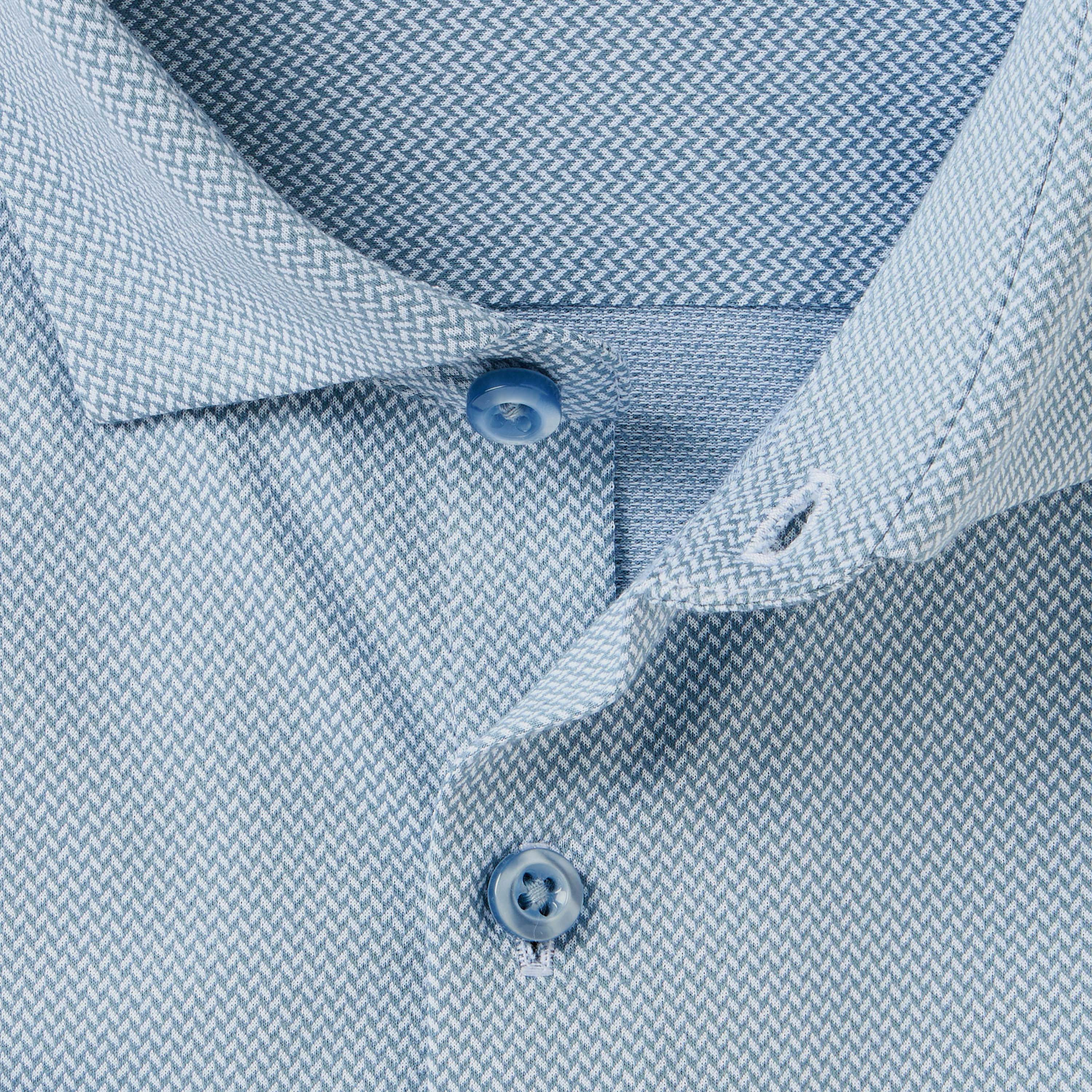 Men Regular Fit Collar Textured Long Sleeve Shirt-men-clothing-shirts-image-6