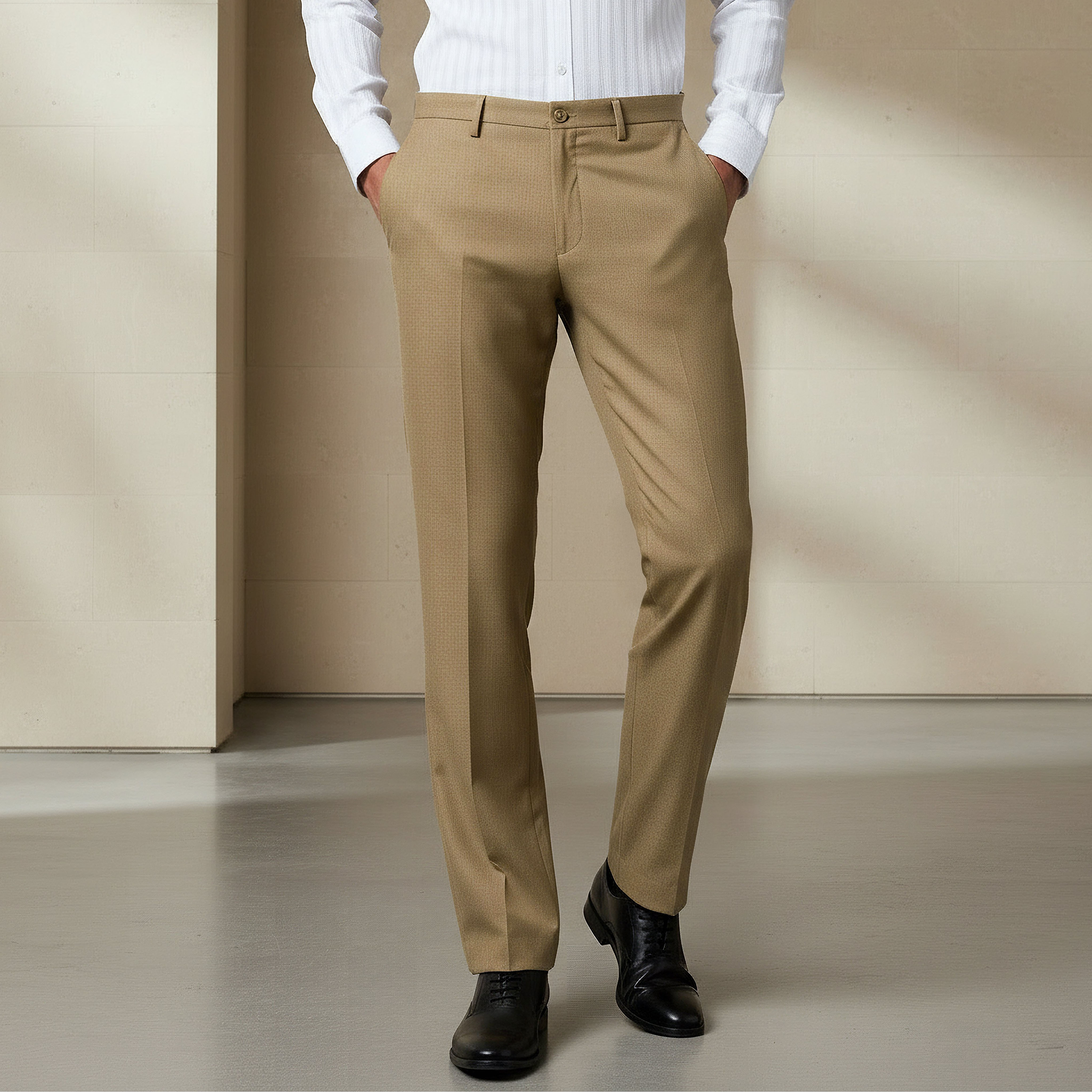 Slim Fit Flexi Waist Trousers-men-clothing-bottoms-trousersandchinos-trousers-image-1
