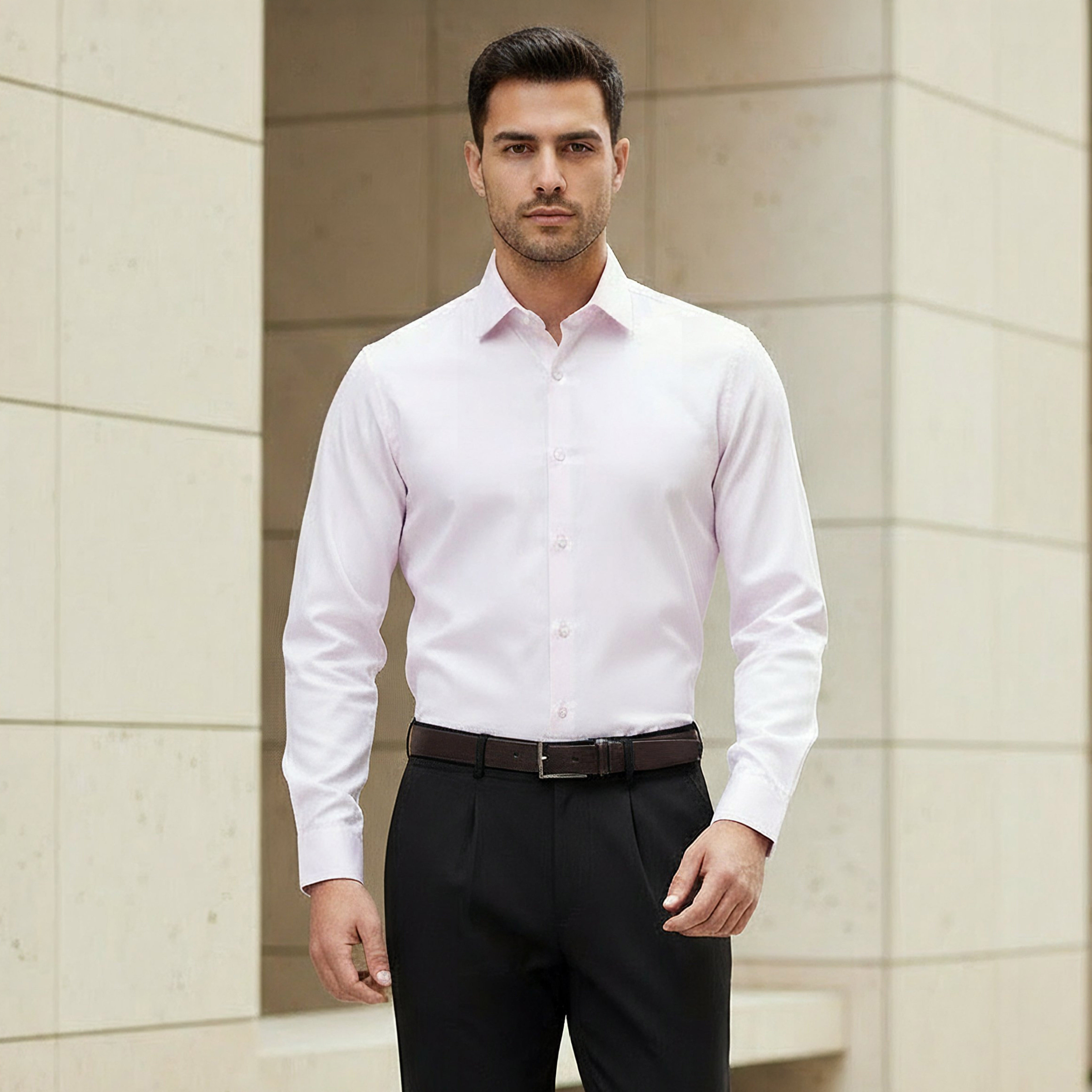 Men Regular Fit Textured Long Sleeve Shirt-men-clothing-shirts-image-1
